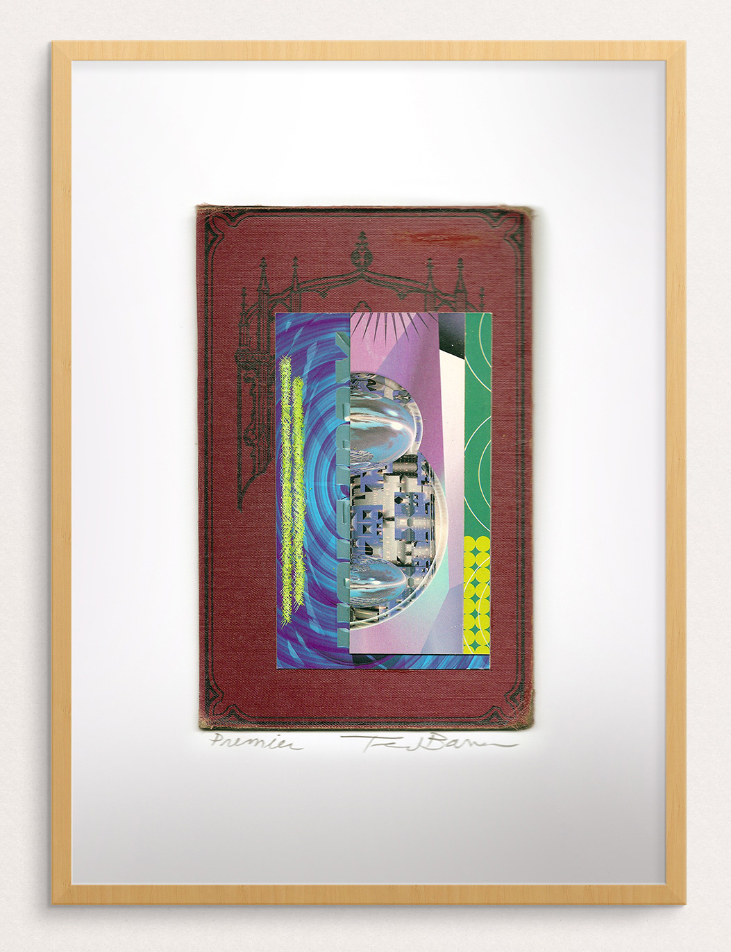 Premier, Mixed Media Collage, 15" x 11" framed