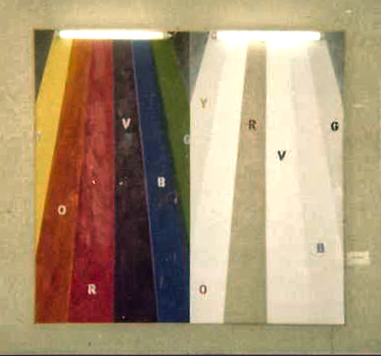 Double White Light, 64" x 68," Mixed Media on Canvas