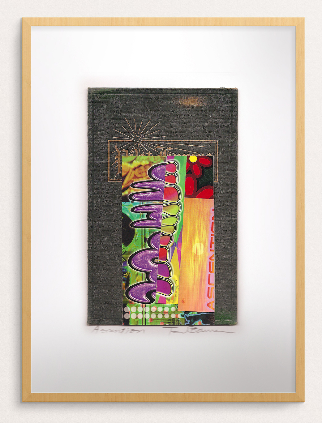 Ascention, Mixed Media Collage, 15" x 11" framed