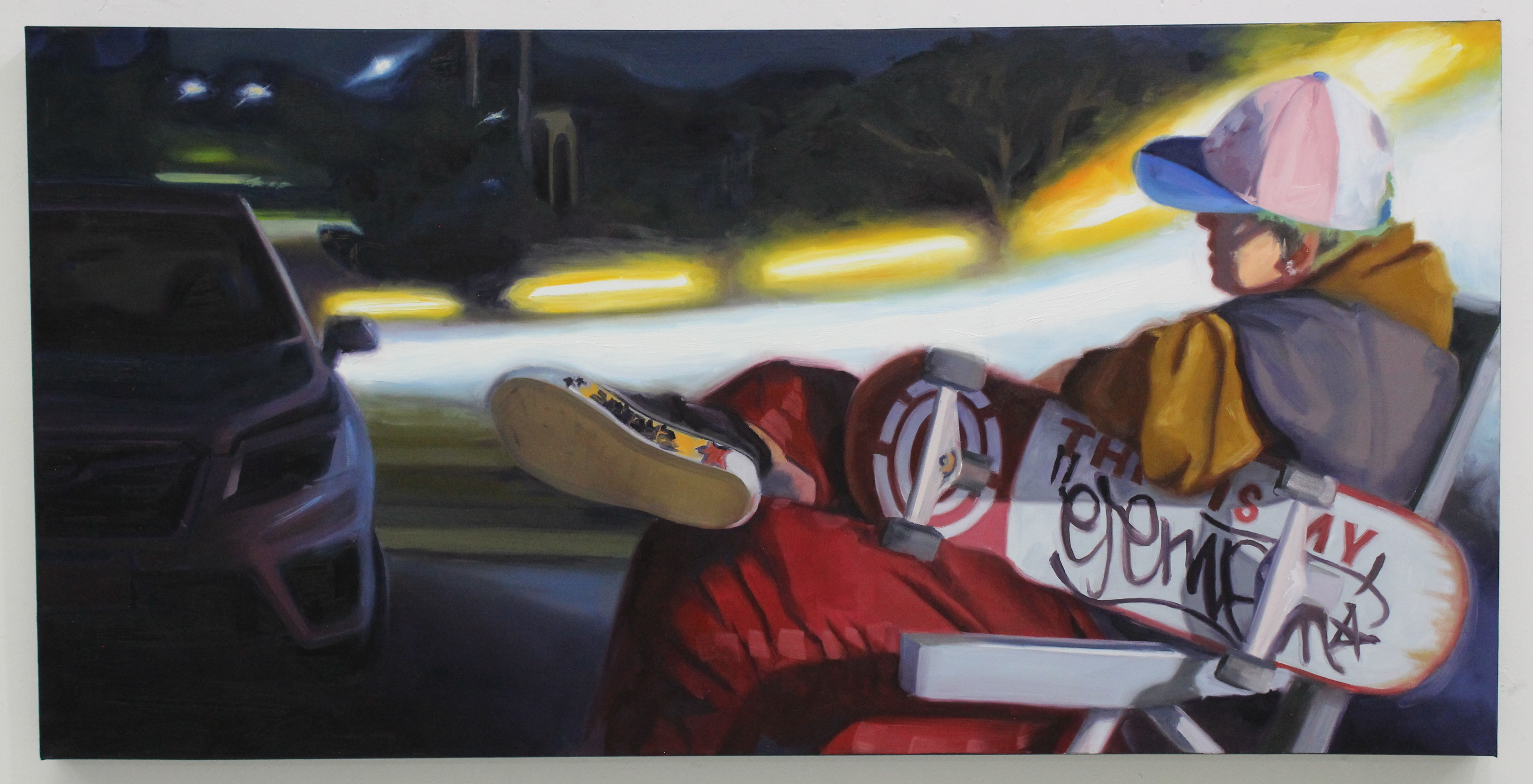 "Element" 2025, oil on canvas 24" x 48" 