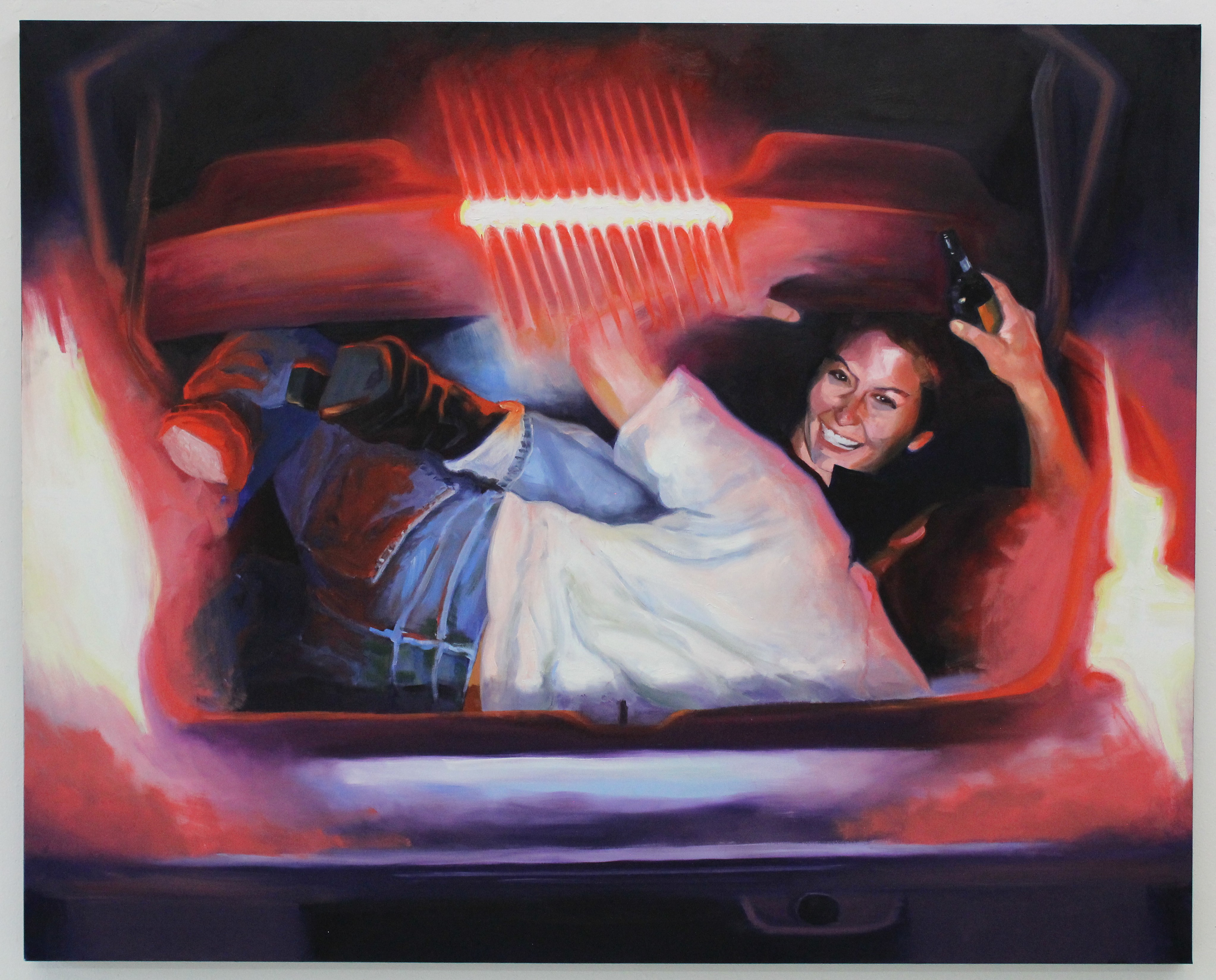 "Womb" 2025, oil on canvas, 48" x 60"