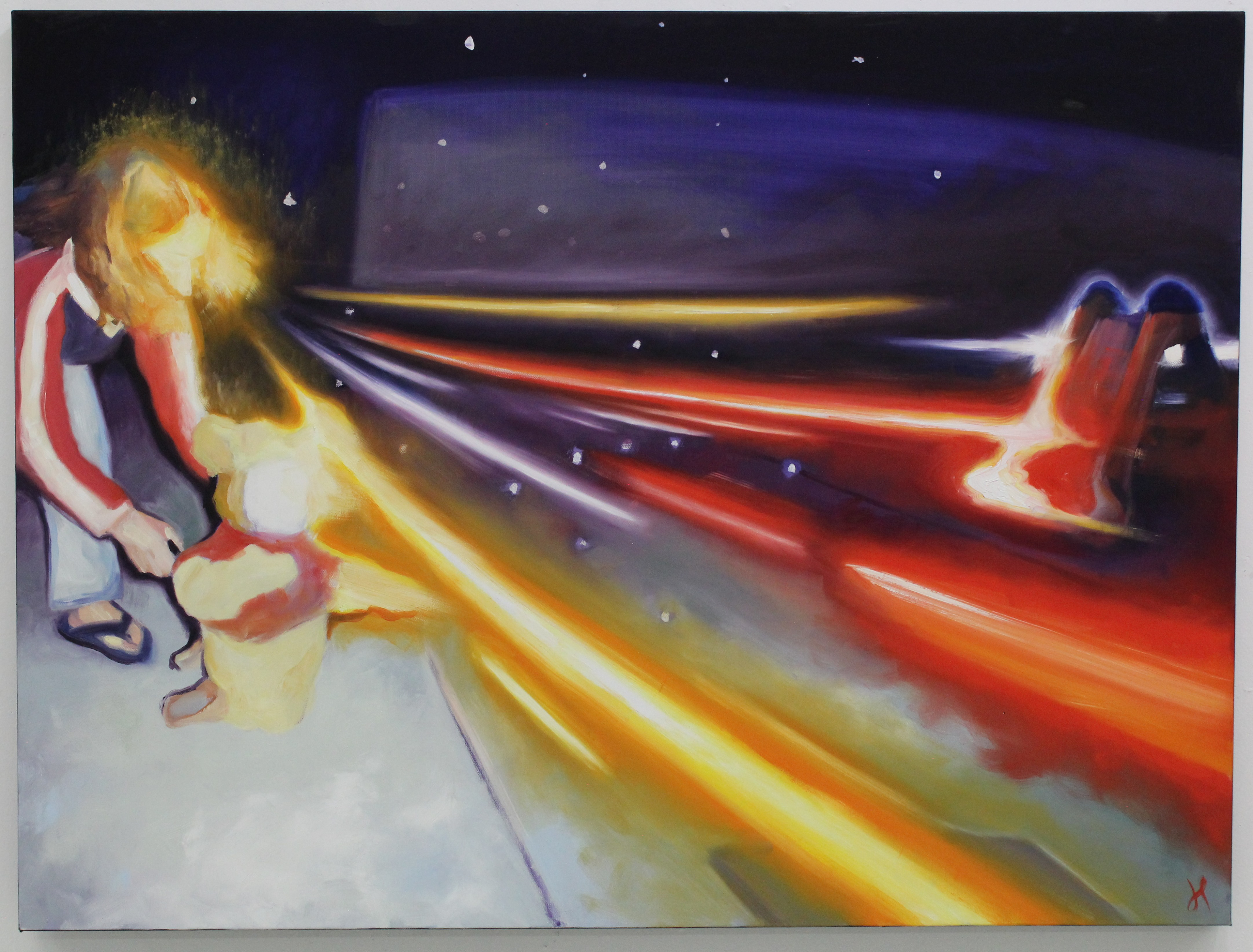 "Chime" 2025, oil on canvas, 36" x 48"