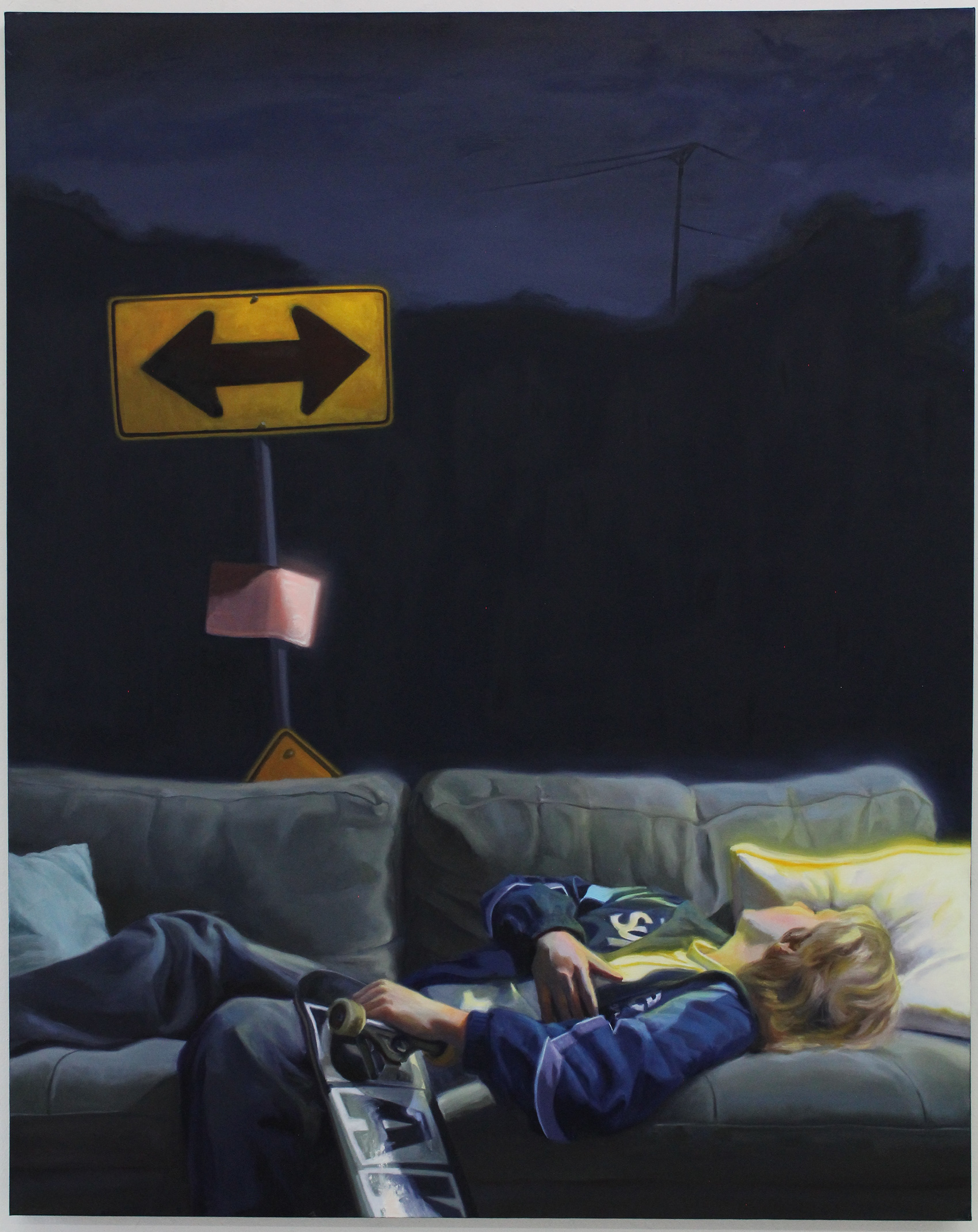 "Two-Way" 2025, oil on canvas, 60" x 48"