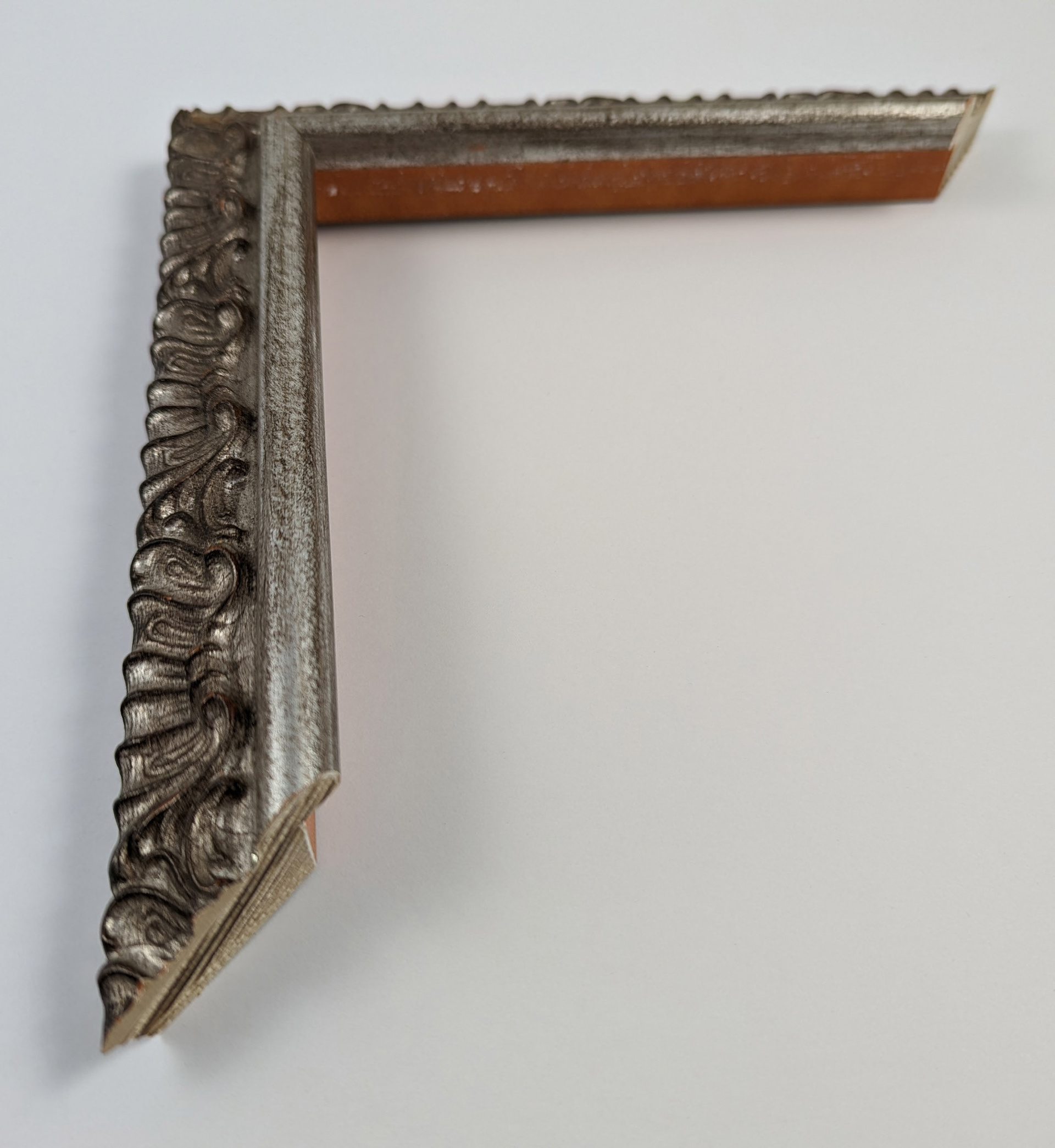 A5208 - 30x25 - φύλλο ασημιού παλαιωμένο, ξύλο πεύκο