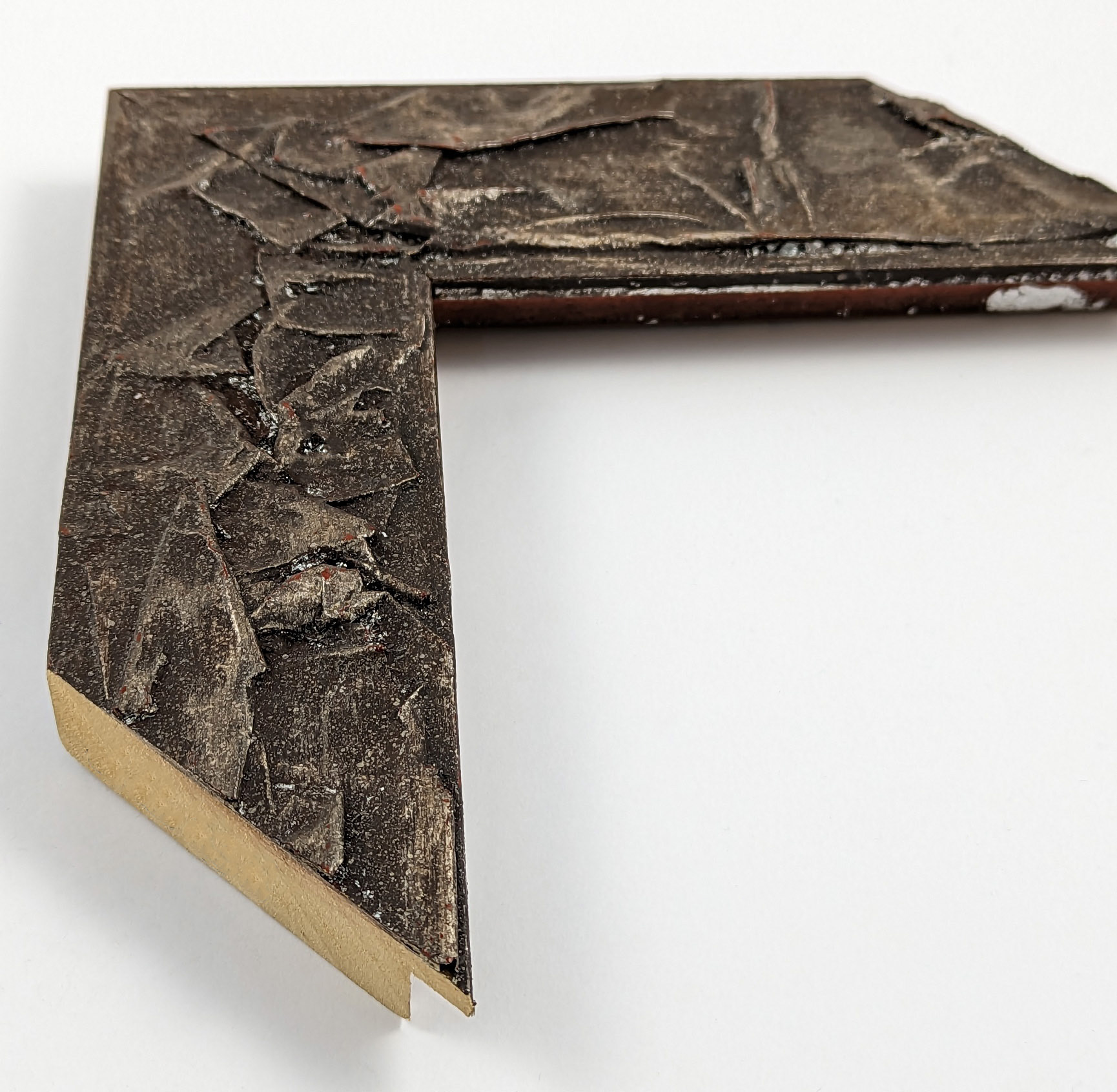 2289 - 60x23 - φύλλο ασήμι, ξύλο αγιούζ