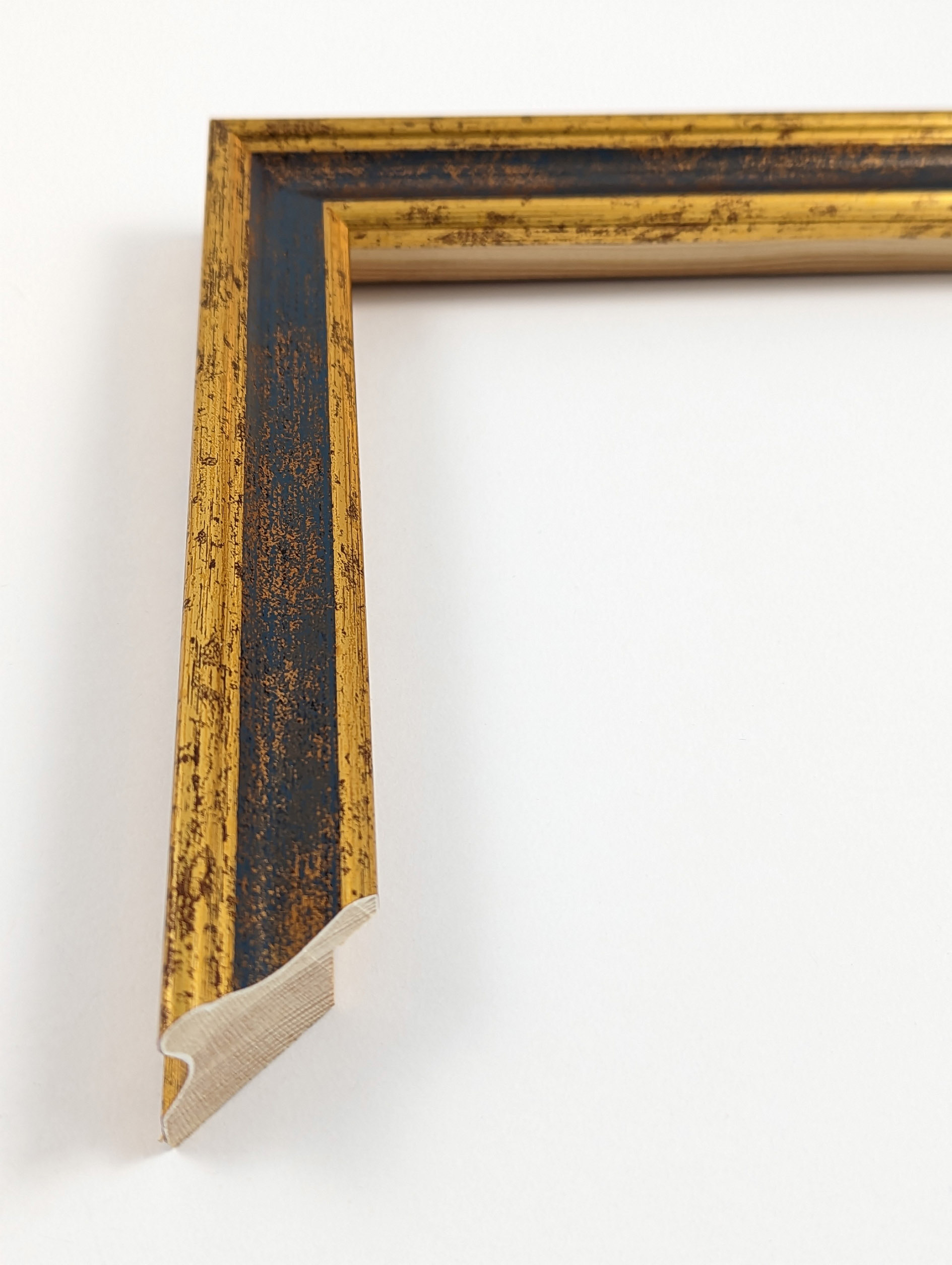 A4067 - 25x25 - χρυσό με μπλε, ξύλο πεύκο