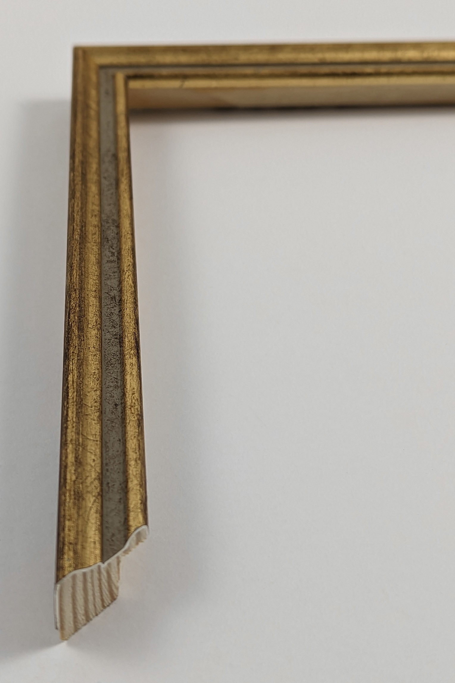 A4076 - 16x16 - φύλλο χρυσού με γκρι, ξύλο πεύκο