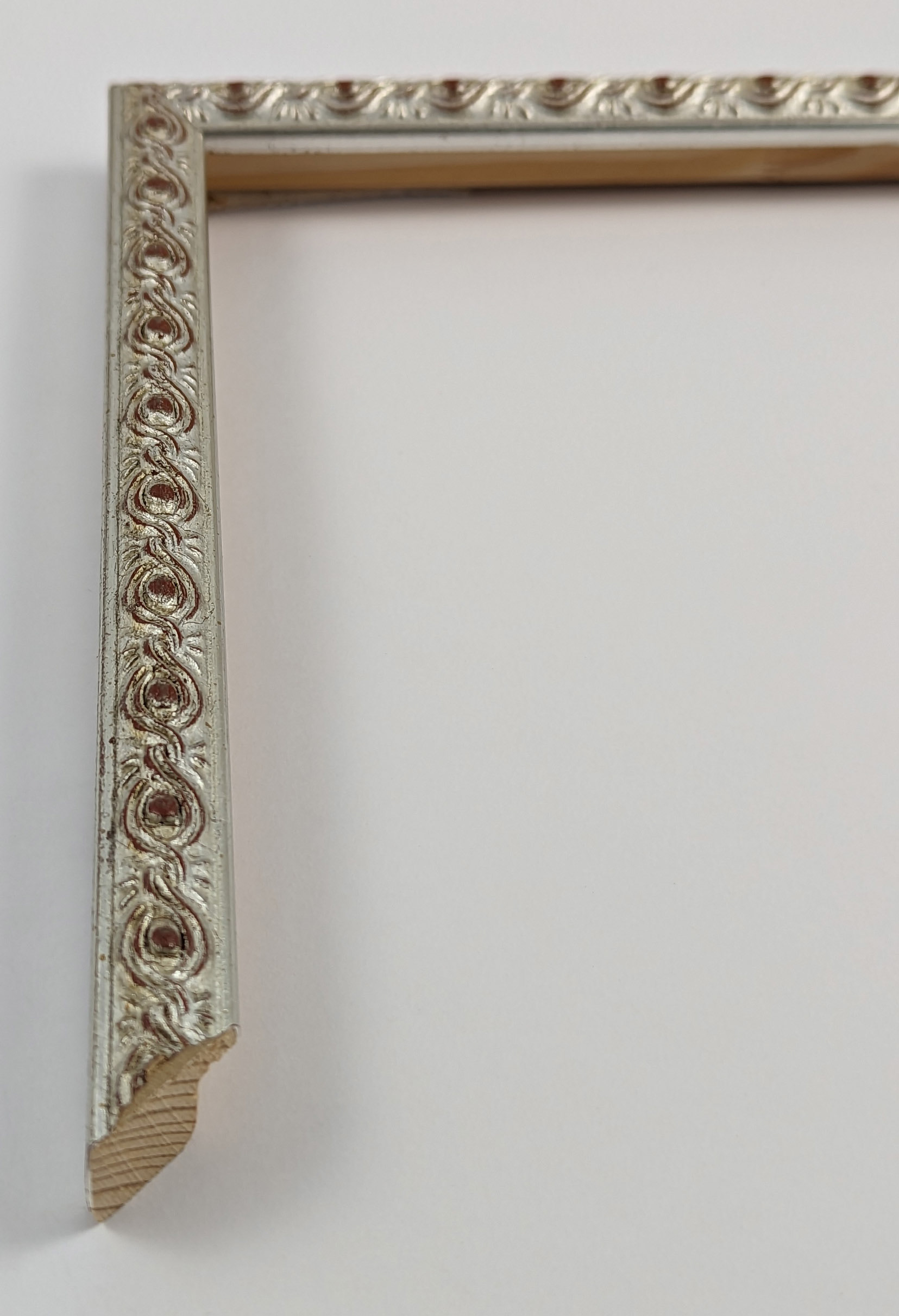 A4974 - 16x19 - φύλλο ασημιού, ξύλο πεύκο