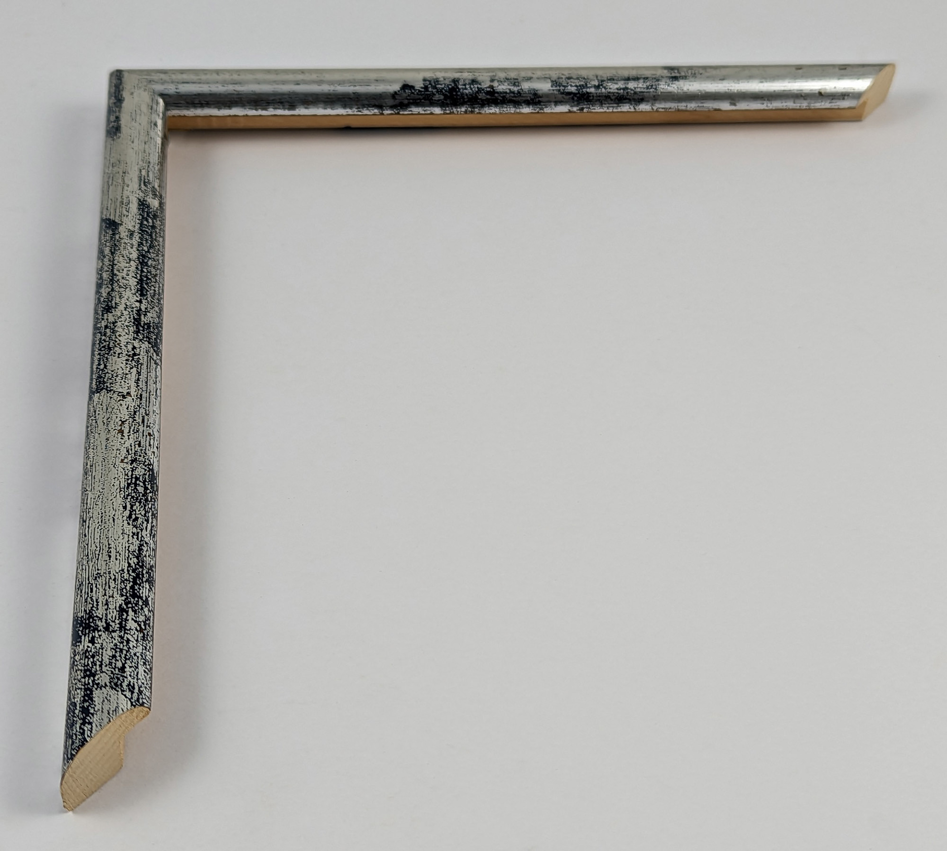 23 - 15x15 - ασημί με μπλε, ξύλο πεύκο