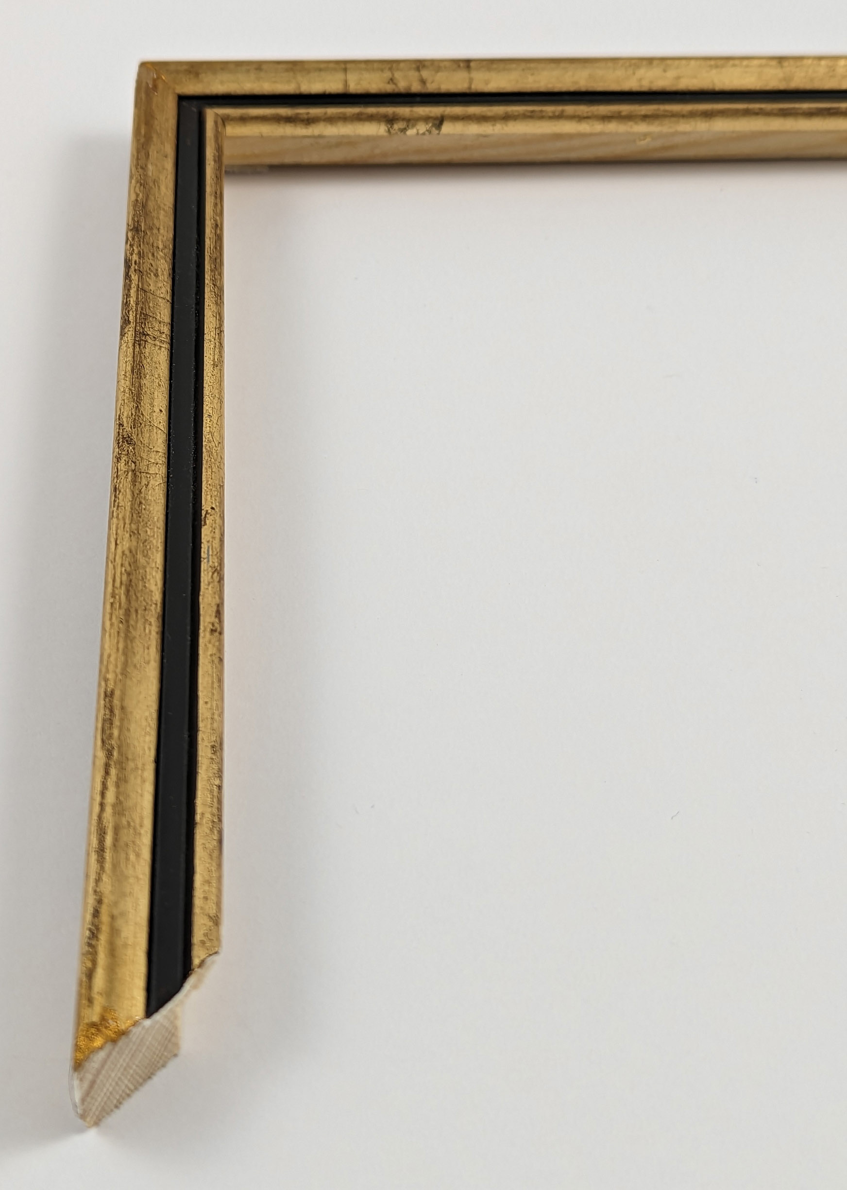 A4075 - 16x16 - φύλλο χρυσού με μαύρο, ξύλο πεύκο