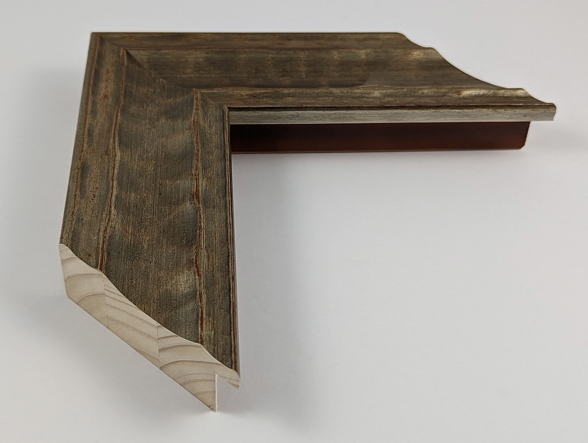 2694 - 68x33 - ασημόχρυση, ξύλο πεύκο