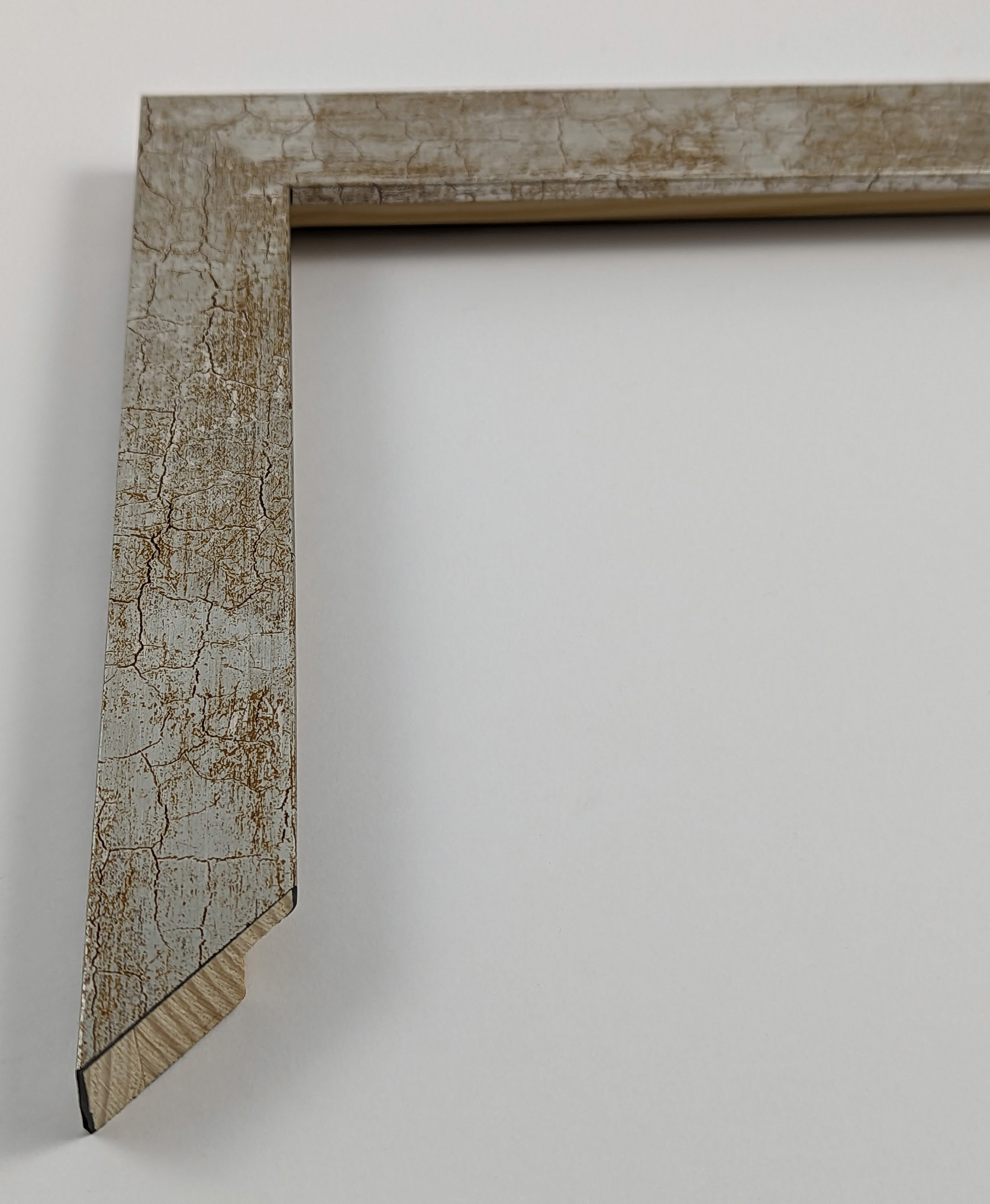A1543 - 27x15 - ασημί κρακελέ, ξύλο πεύκο
