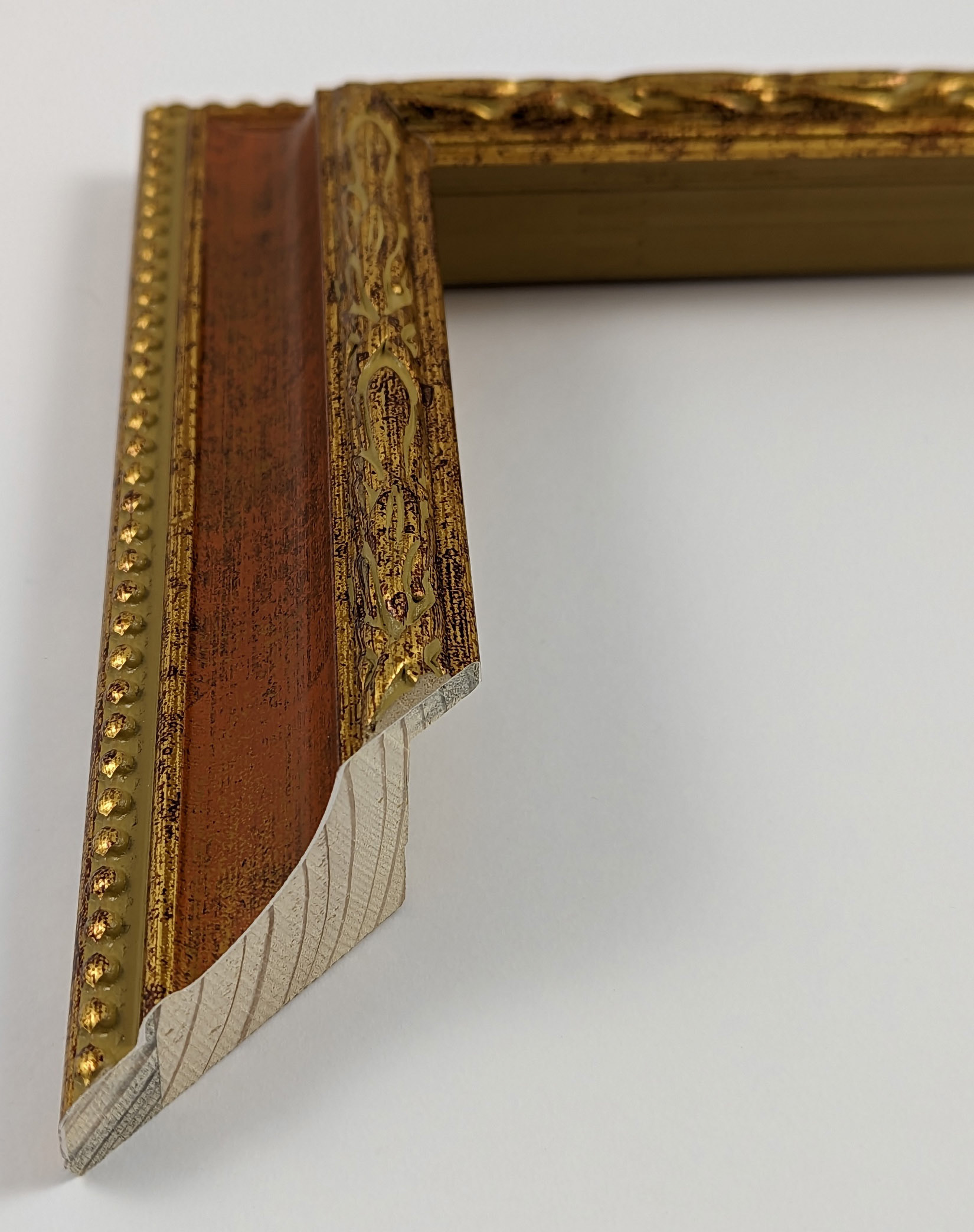 A41 - 45x37 - χρυσό κεραμιδί, ξύλο πεύκο