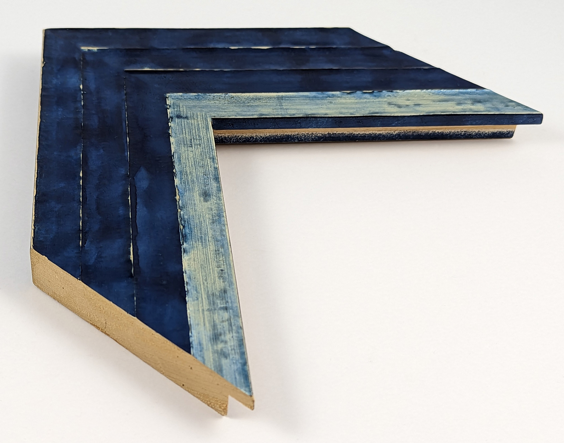 2243 - 78x20 - μπλε ασημί, ξύλο πεύκο