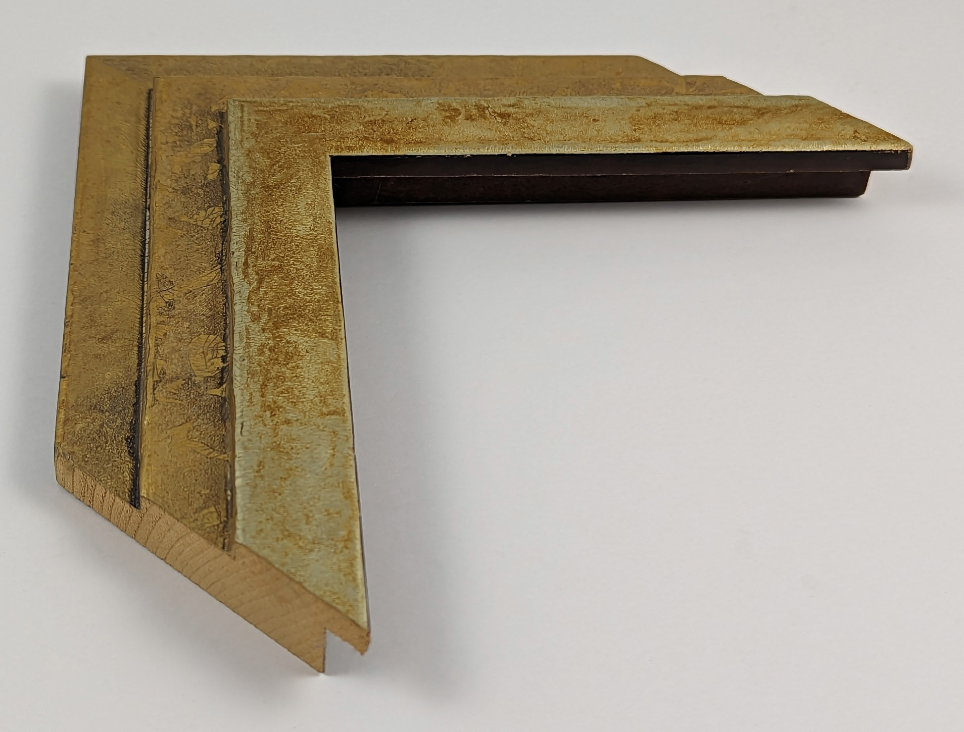 2408 - 62x23 - μπρονζέ ασημί, ξύλο πεύκο