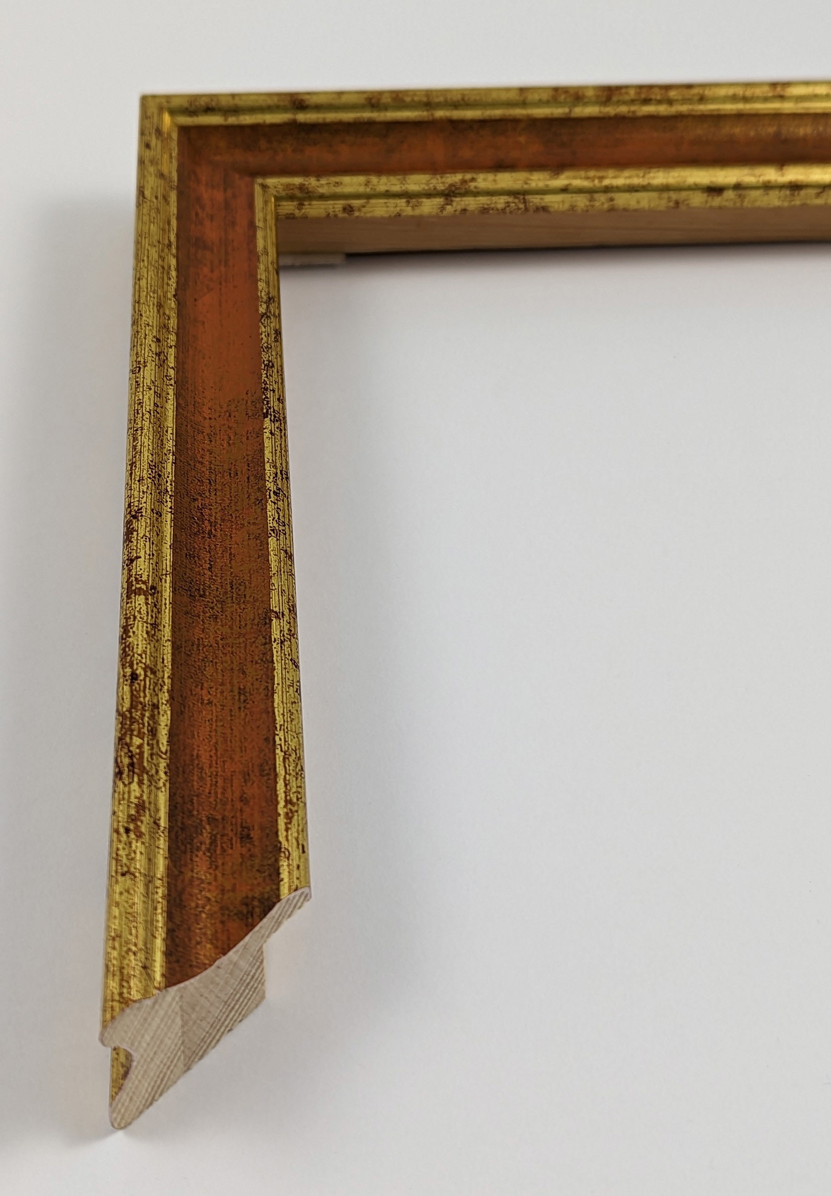 A4062 - 25x25 - χρυσό με κεραμιδί, ξύλο πεύκο