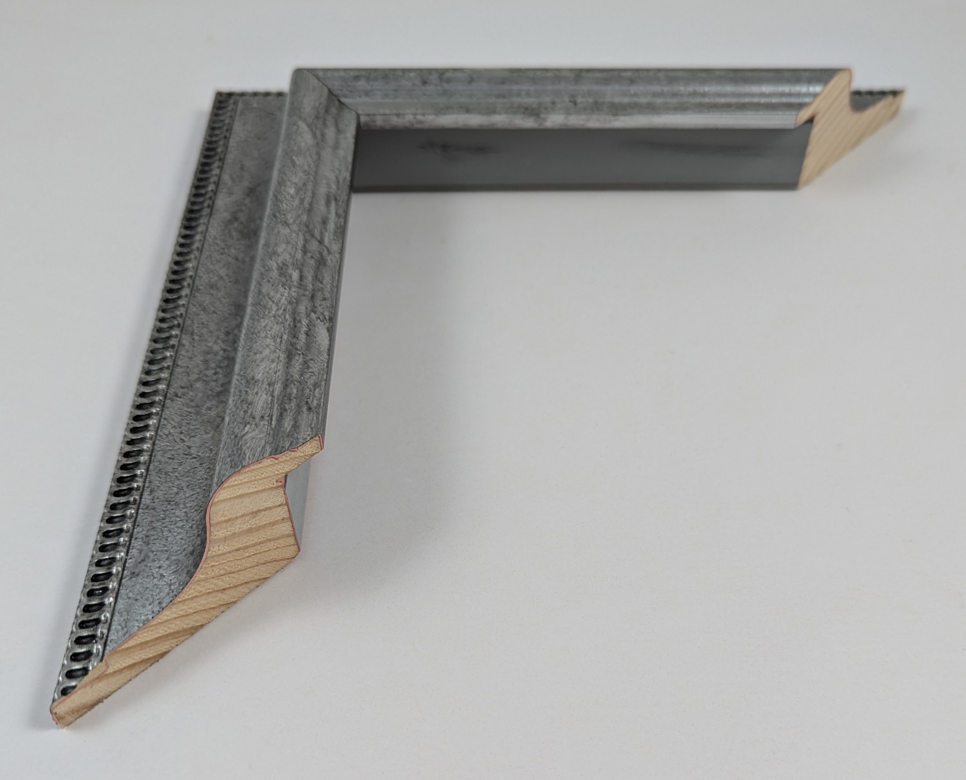 A7004 - 46x31 - ασημί μεταλλικό, ξύλο πεύκο