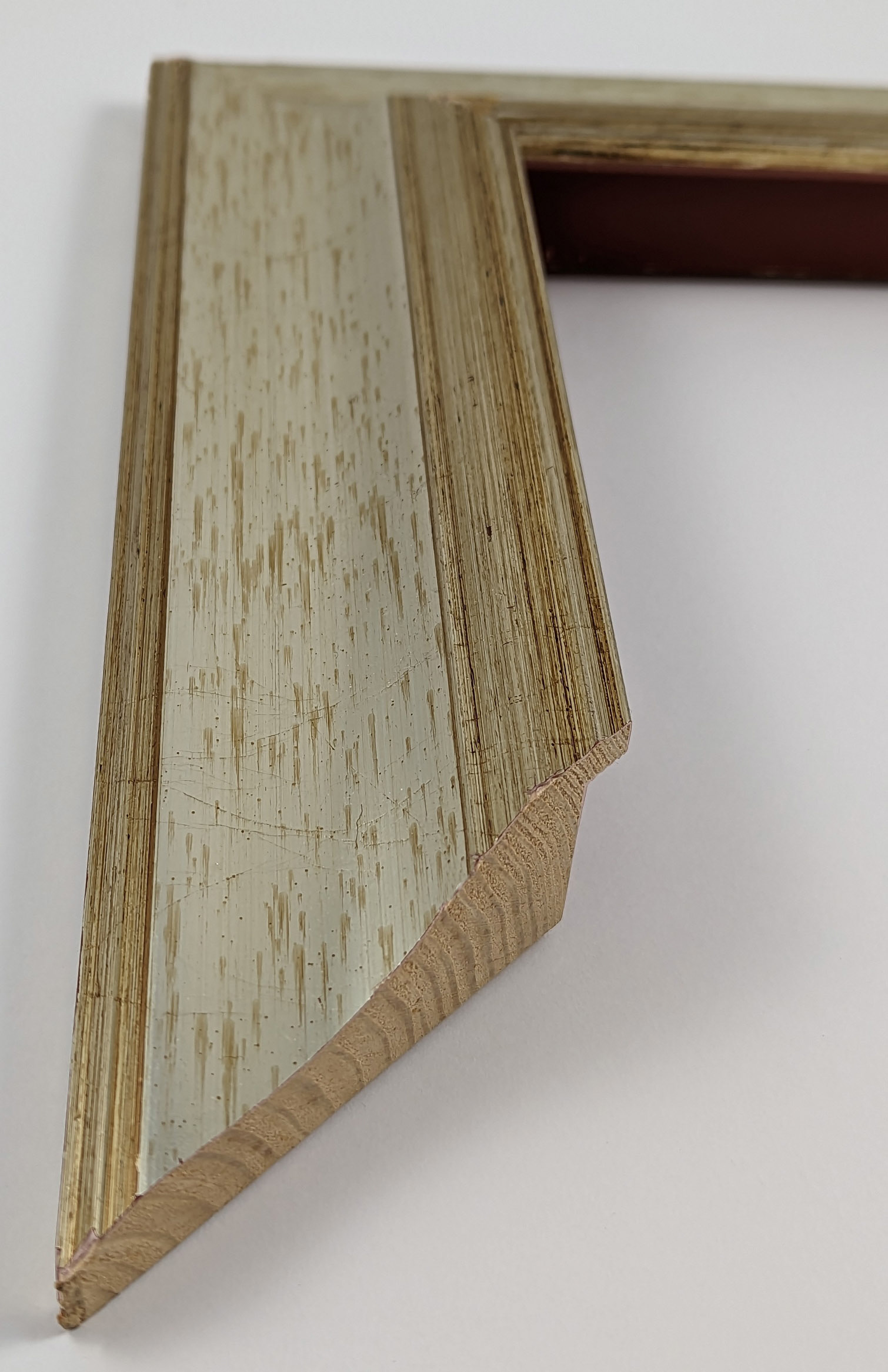 A610 - 70x32 - φύλλο ασημιού, ξύλο πεύκο