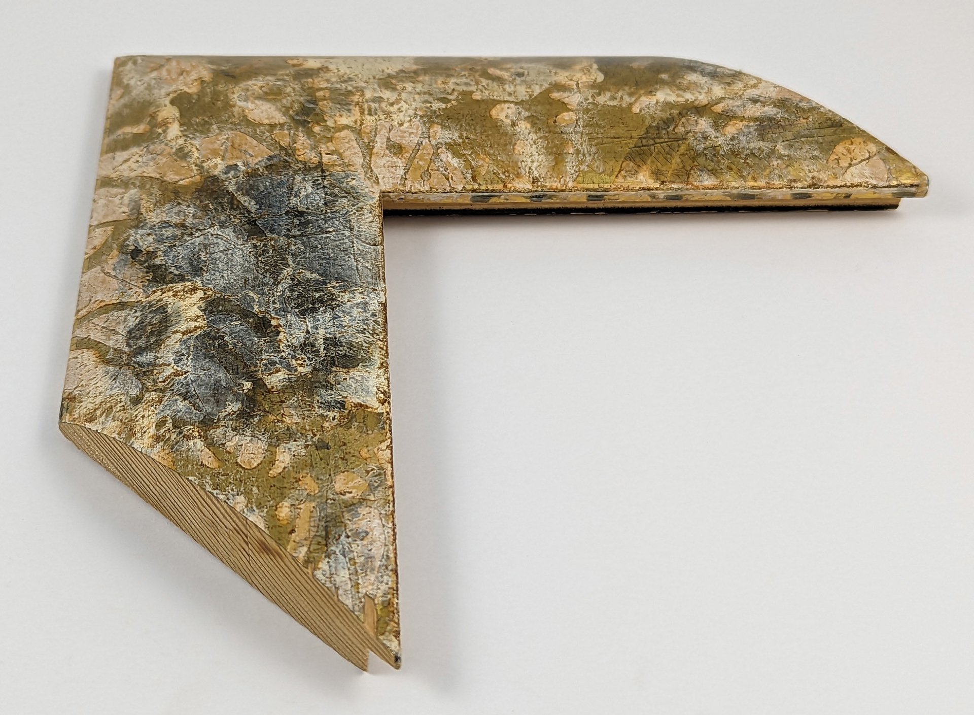 502 - 78x22 - φύλλο χρυσού, ξύλο πεύκο