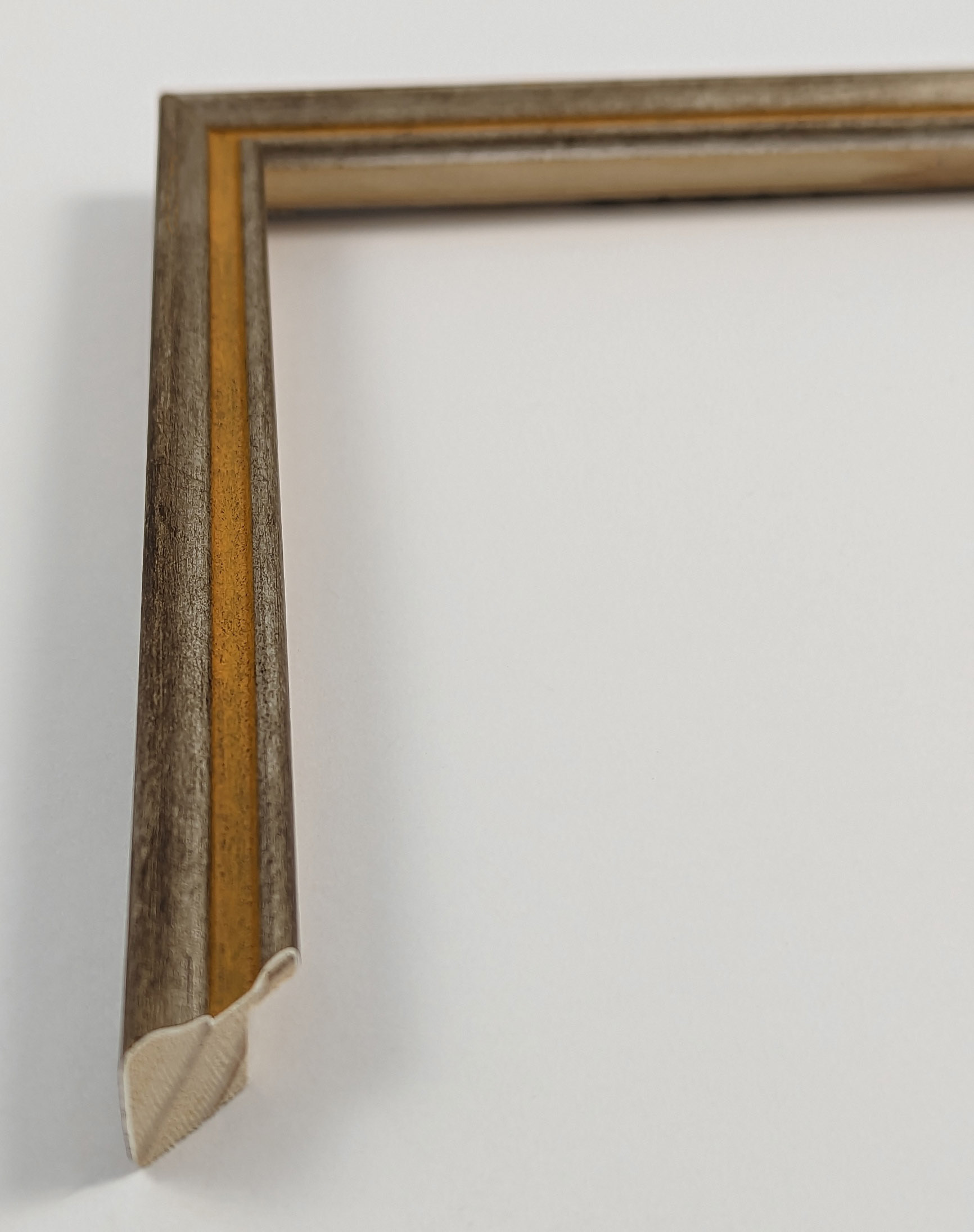 A4072 - 16x16 - φύλλο ασημιού με πορτοκαλί, ξύλο πεύκο