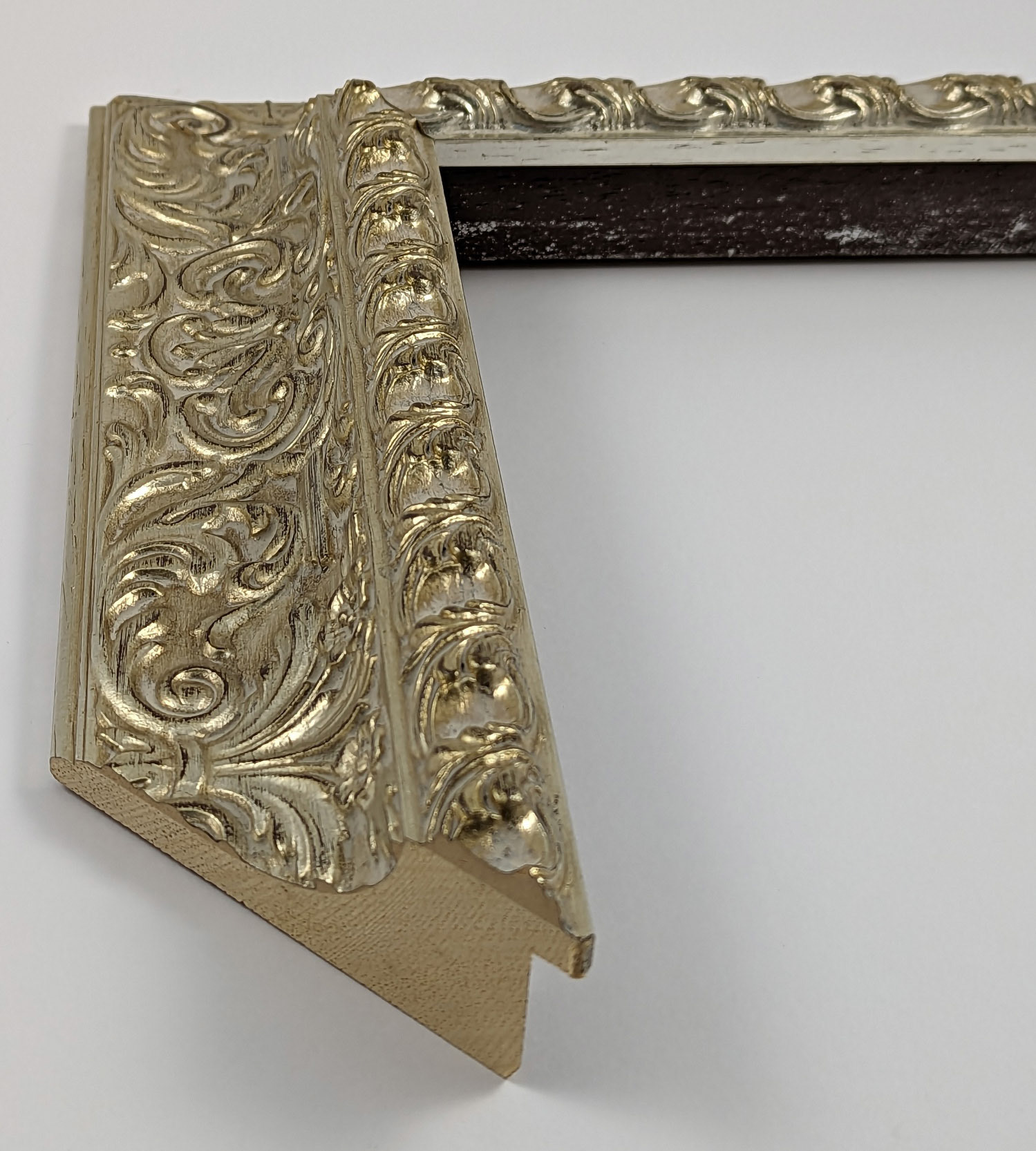 A1000 - 90x43 - ασημί, ξύλο αγιούζ