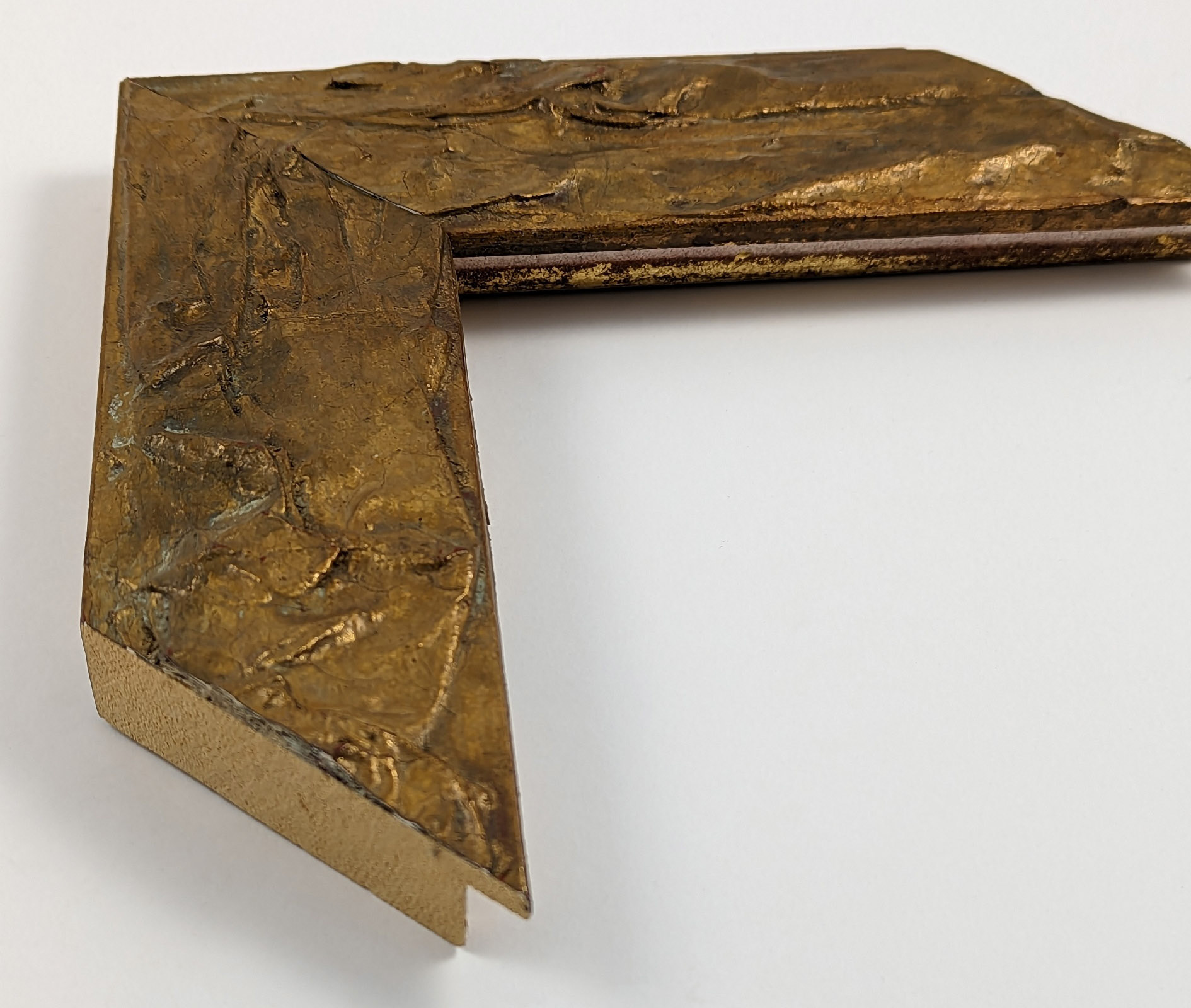 2290 - 60x23 - φύλλο χρυσού, ξύλο αγιούζ