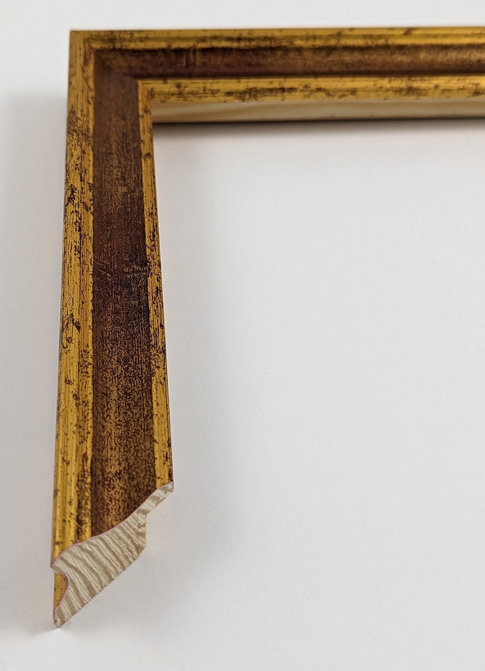 A4066 - 25x25 - χρυσό με κόκκινο, ξύλο πεύκο