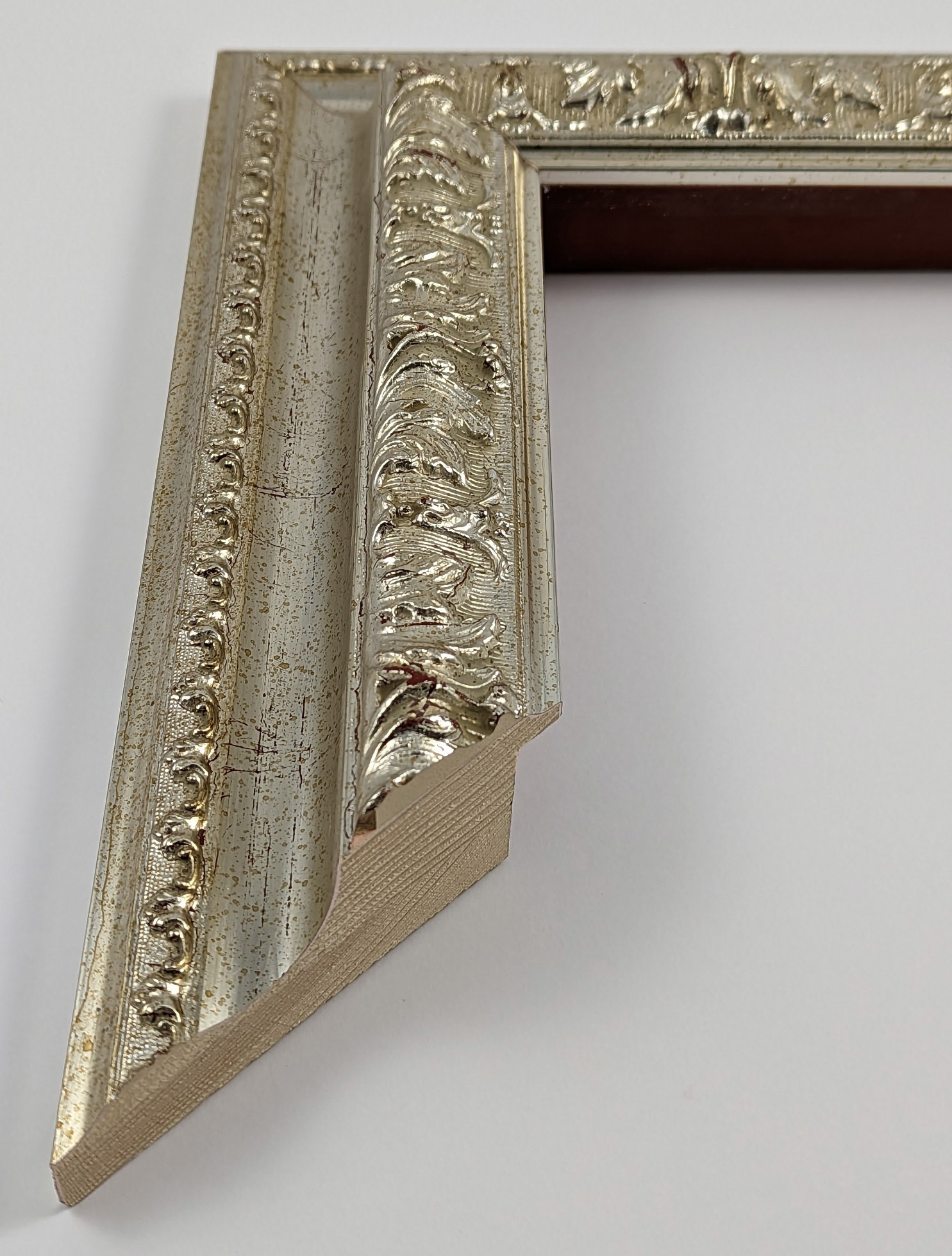 A3312 - 75x45 - φύλλο ασημιού, ξύλο πεύκο