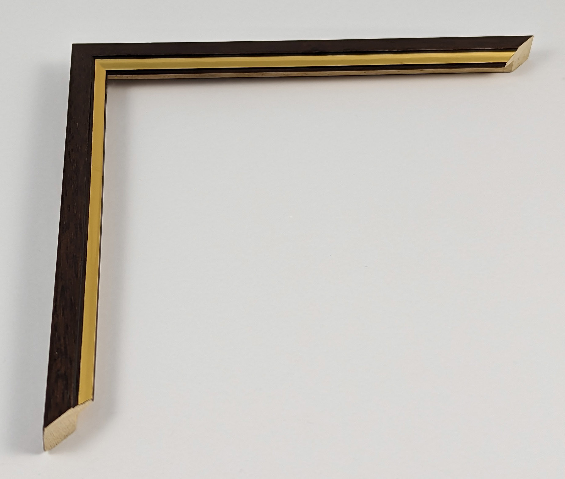 A5196 - 15x13 -σκούρο καρυδί με χρυσό κορδόνι, ξύλο αγιούζ