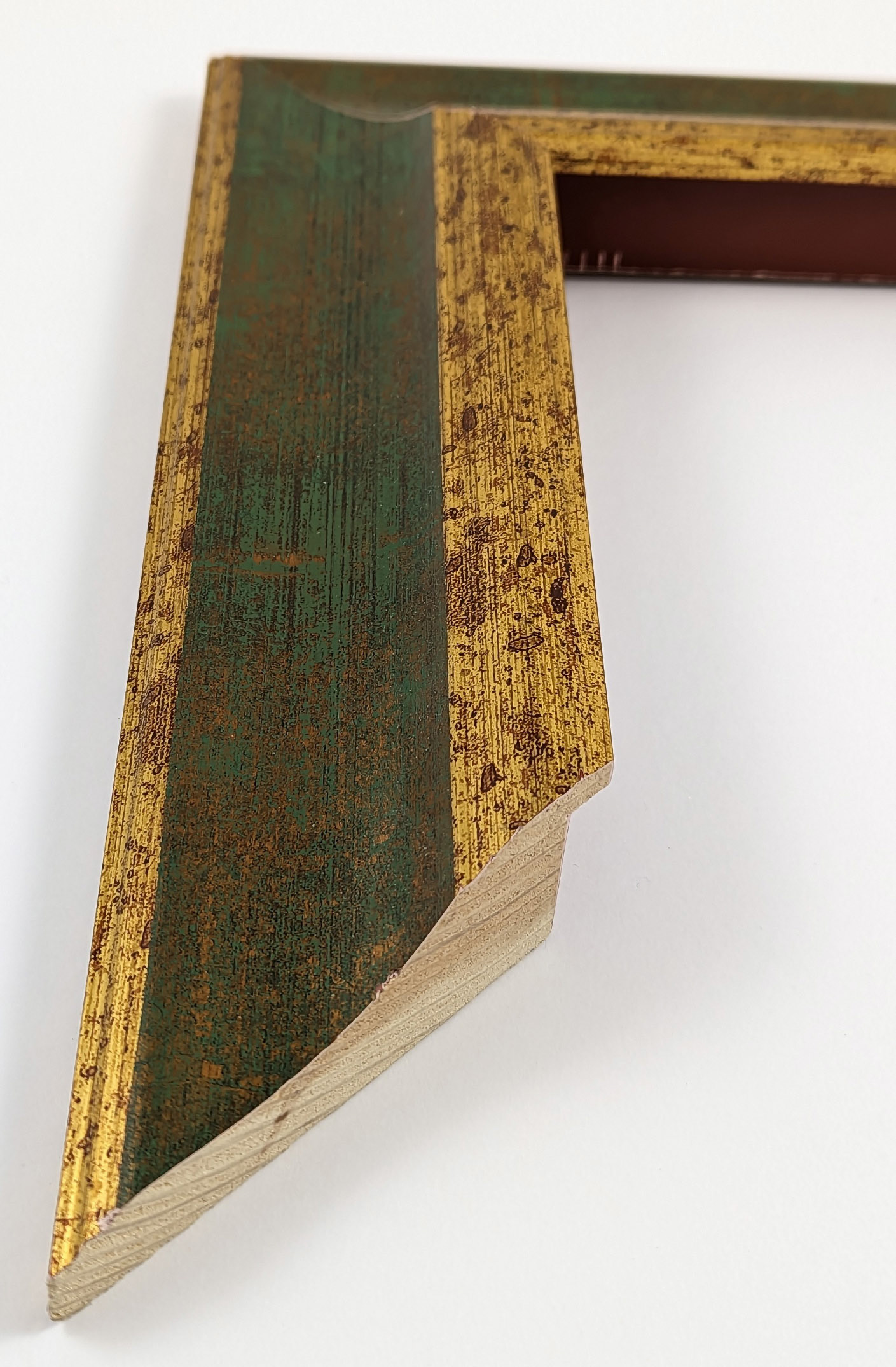 A615 - 70x32 - χρυσό και πράσινο, ξύλο πεύκο