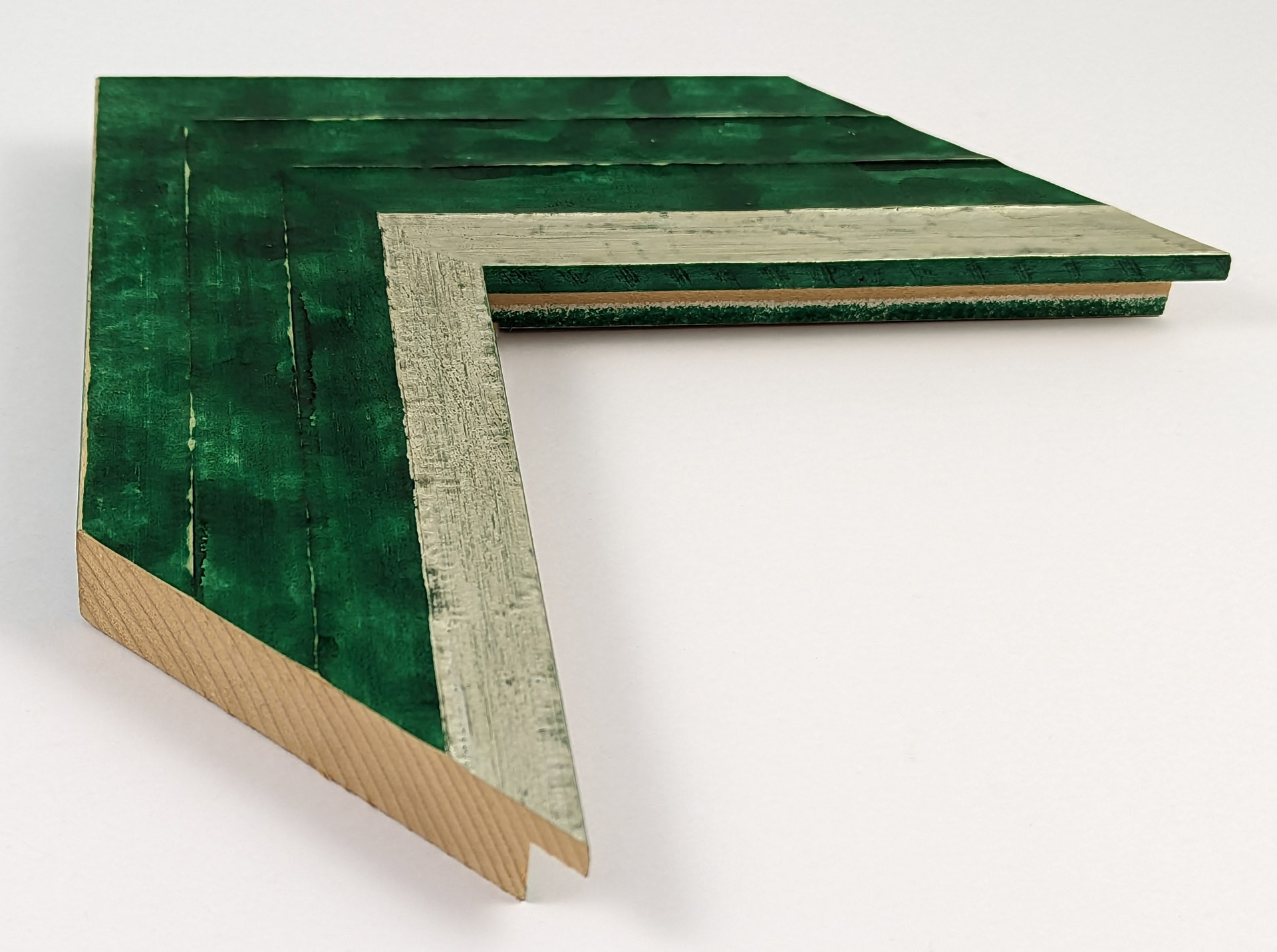 2246 - 78x20 - πράσινο ασημί, ξύλο πεύκο