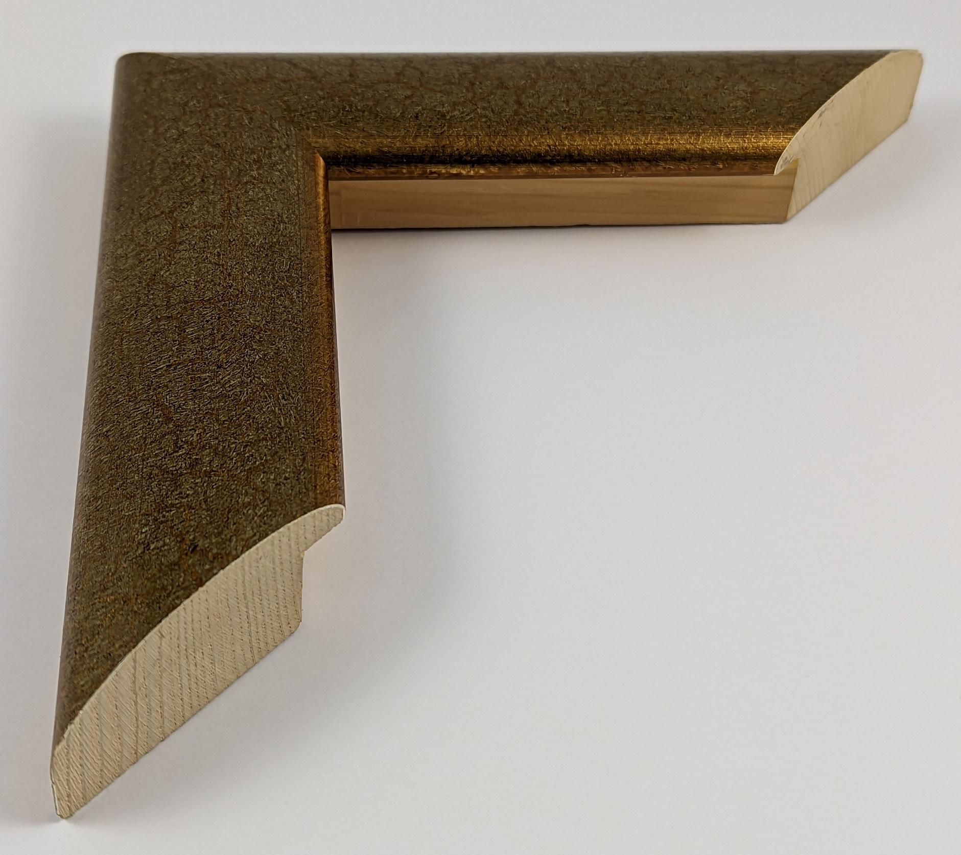 299 - 50x33 - φύλλο χρυσού με πράσινο, ξύλο πεύκο