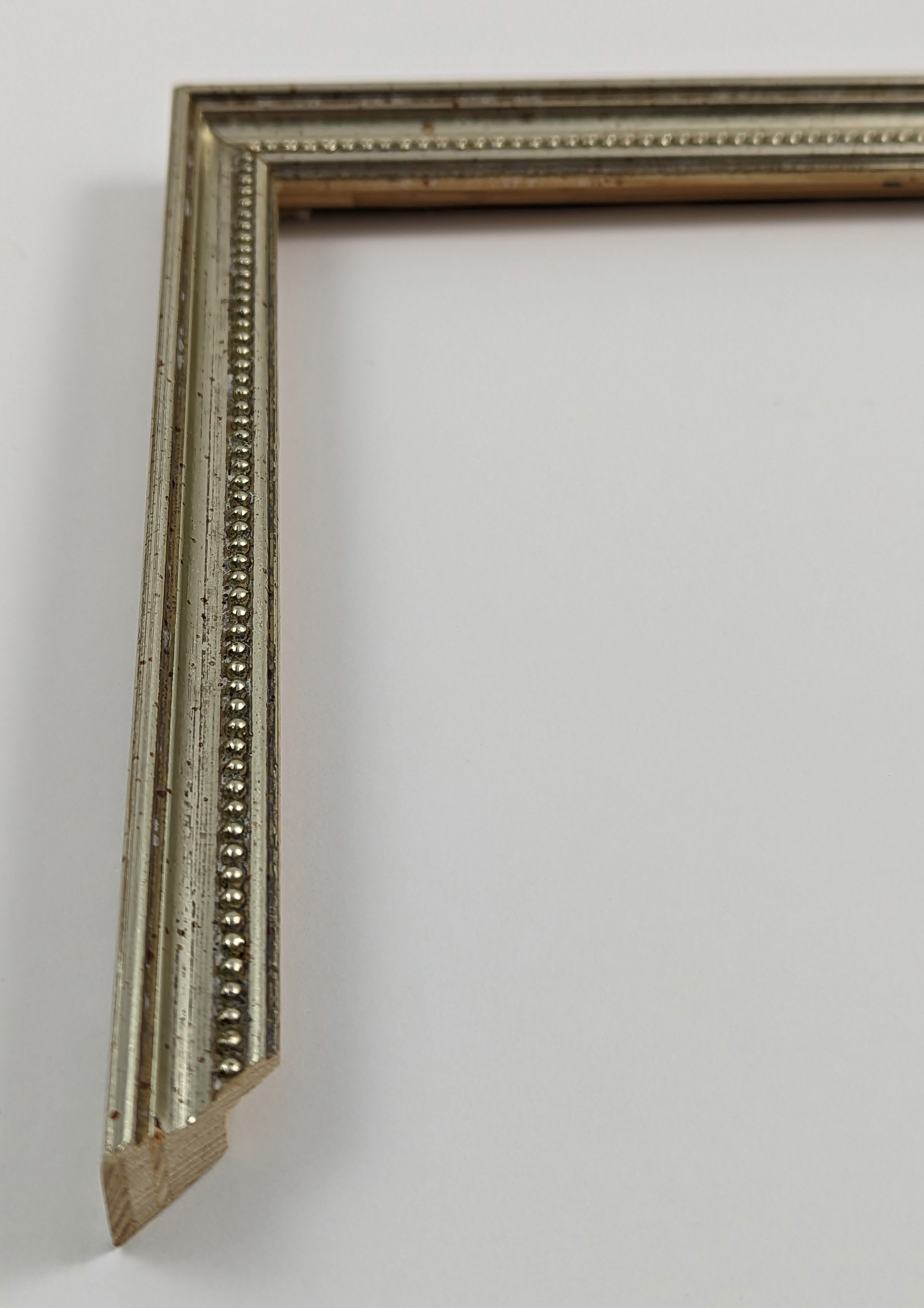 A566 - 17x17 - ασημί, ξύλο αγιούζ