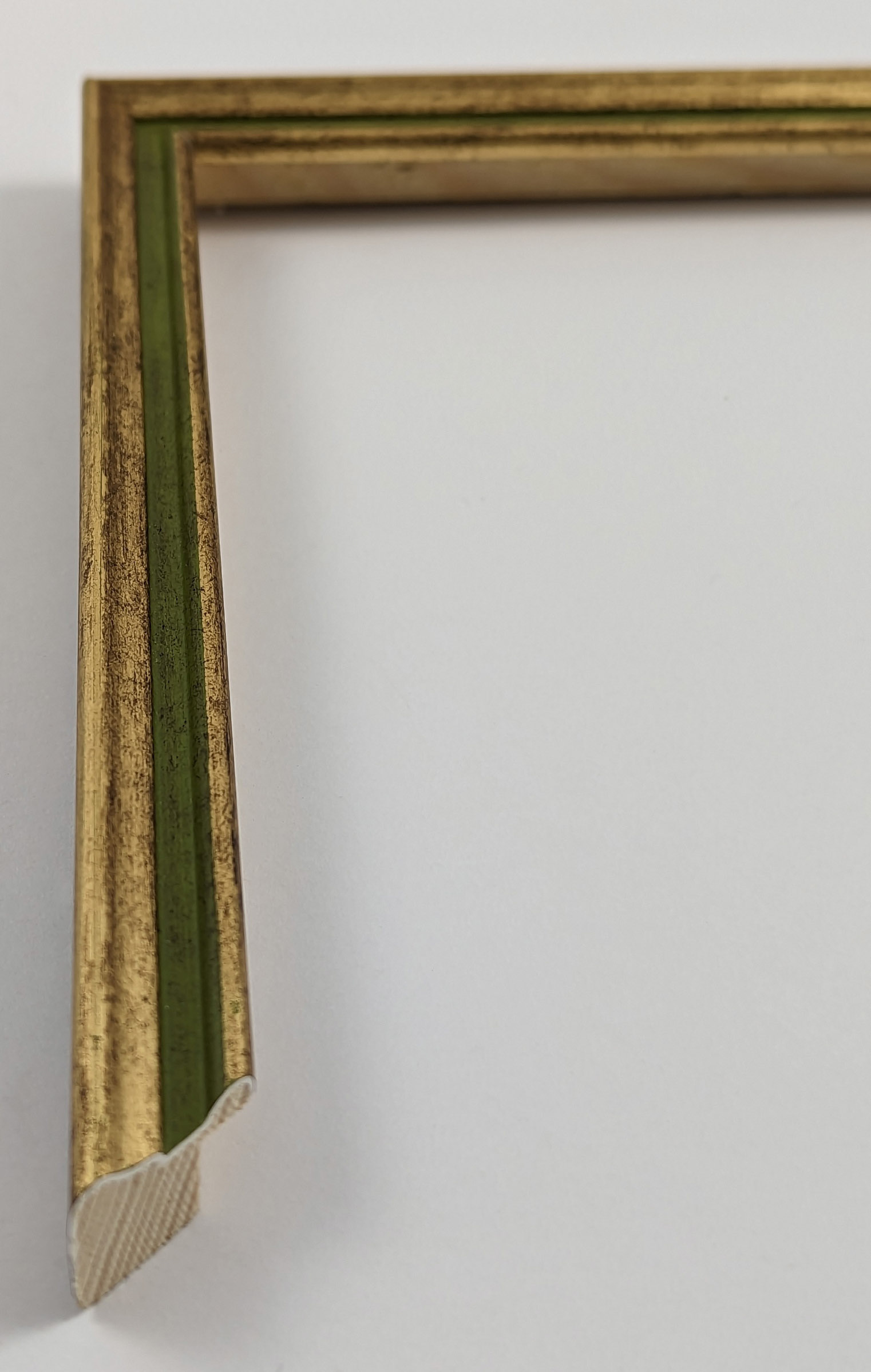 A4078 - 16x16 - φύλλο χρυσού με πράσινο, ξύλο πεύκο