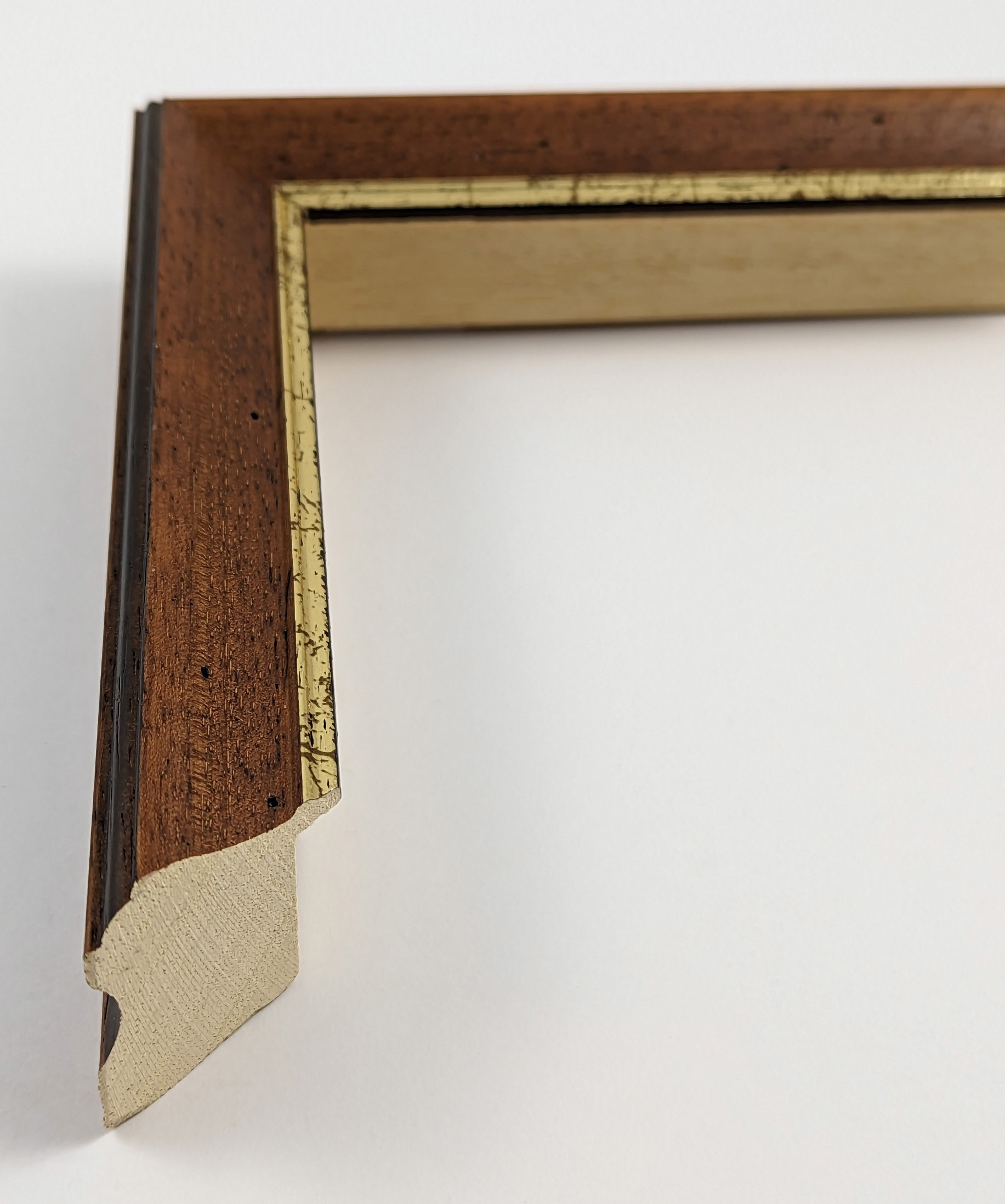 A4020 - 30x40 - καρυδί με χρυσό, ξύλο αγιούζ