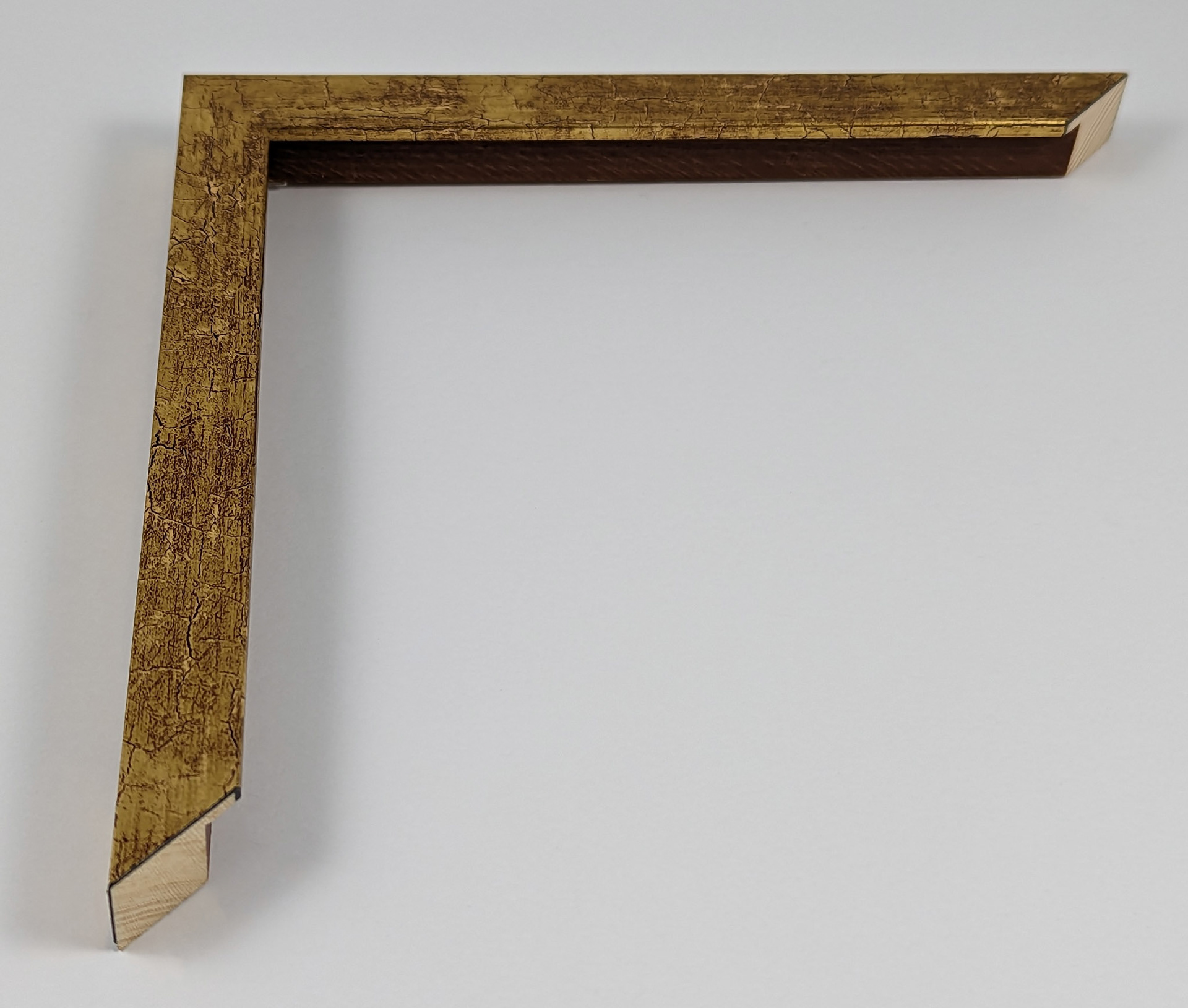 A1565 - 27x15 - χρυσό κρακελέ, ξύλο πεύκο