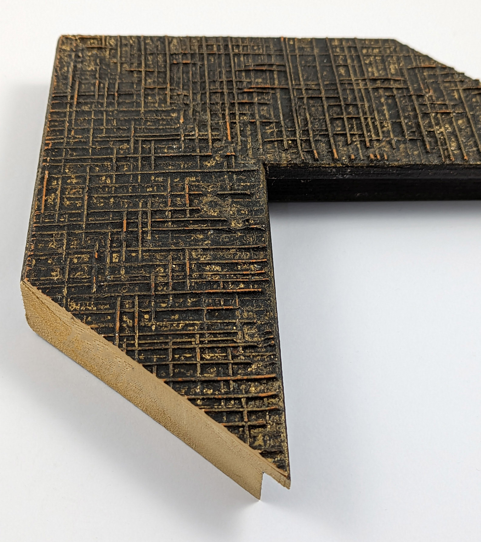 2285 - 90x27 - φύλλο χρυσού, ξύλο αγιούζ