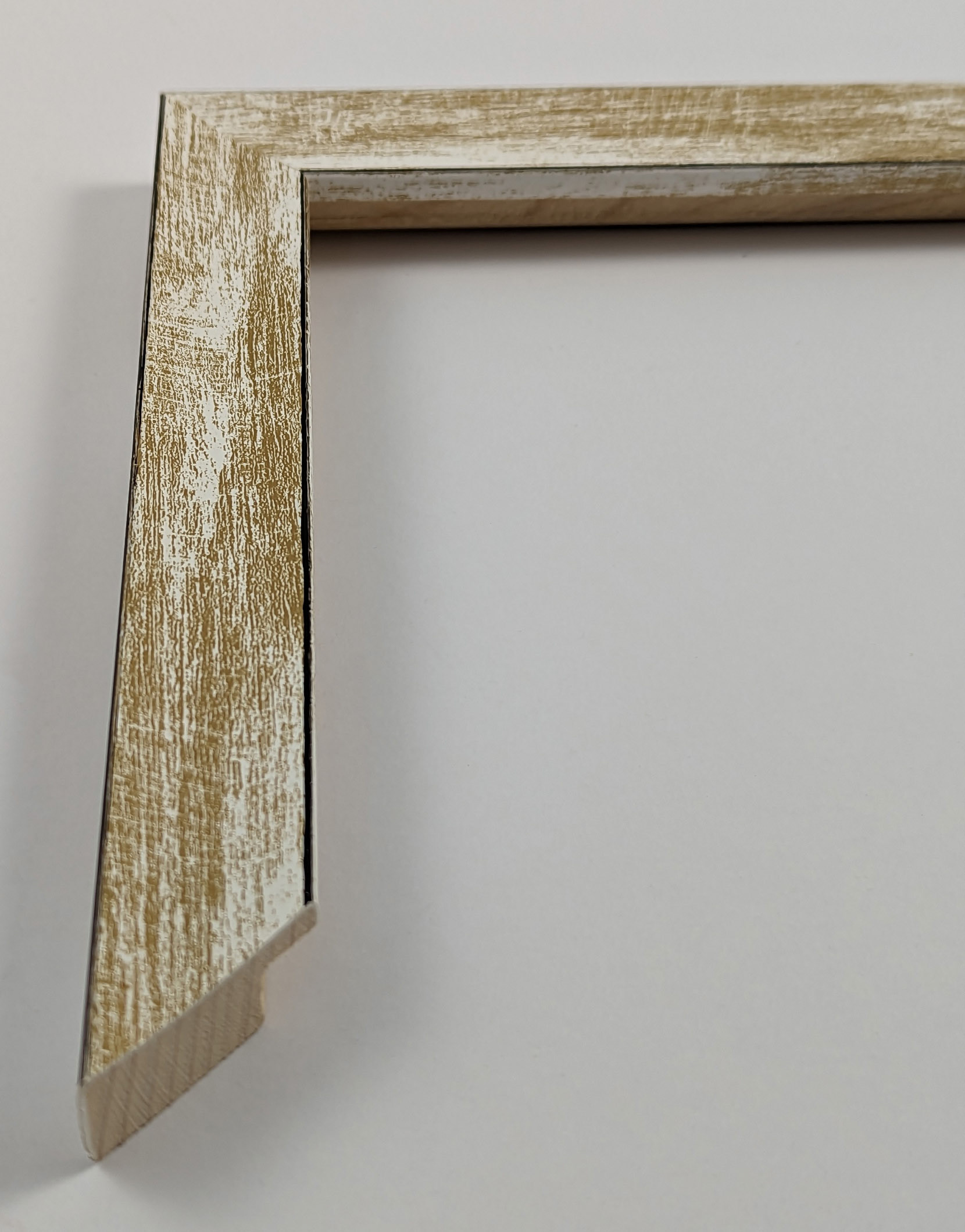 A3358 - 22x13 - χρυσό με λευκό, ξύλο πεύκο