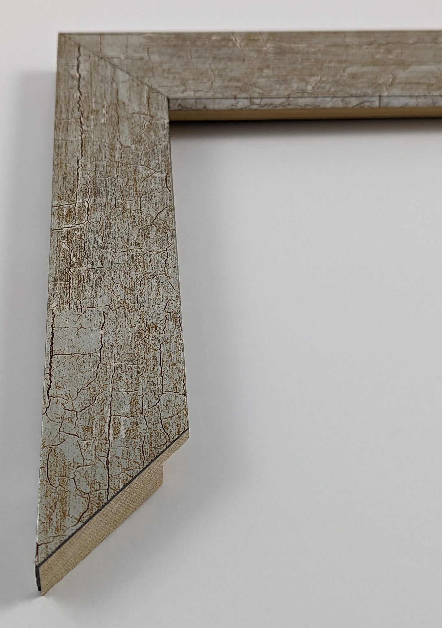 A1536 - 37x15 - ασημί κρακελέ, ξύλο πεύκο