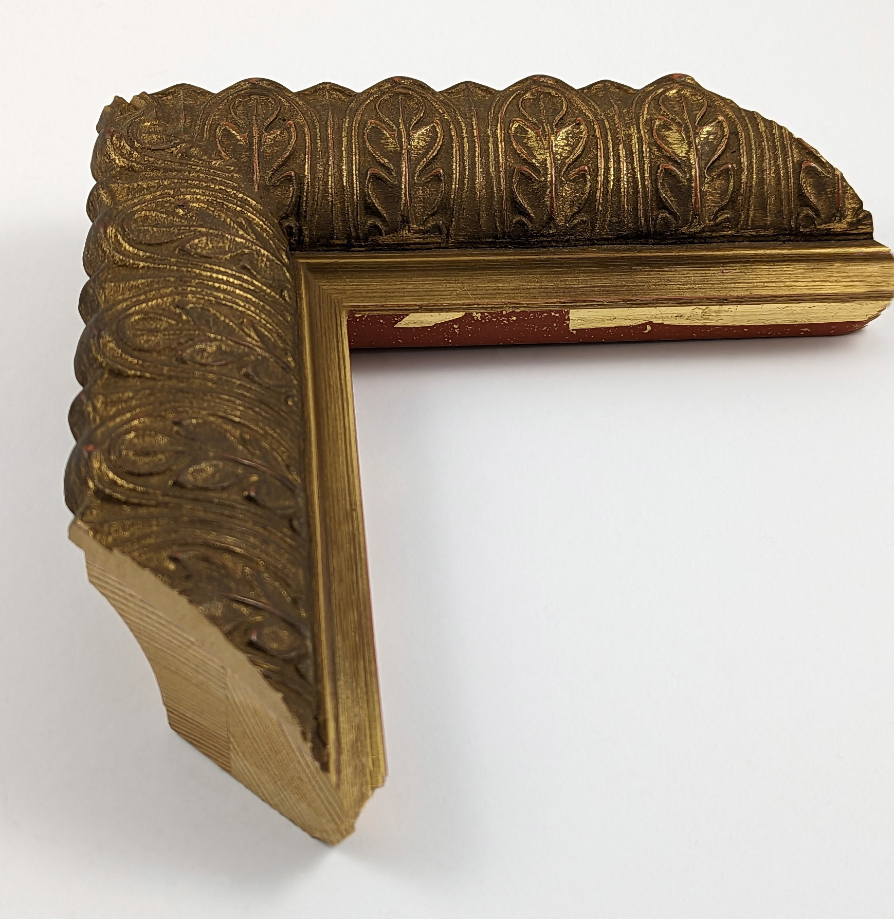 2621 - 65x55 - φύλλο χρυσού, ξύλο πεύκο