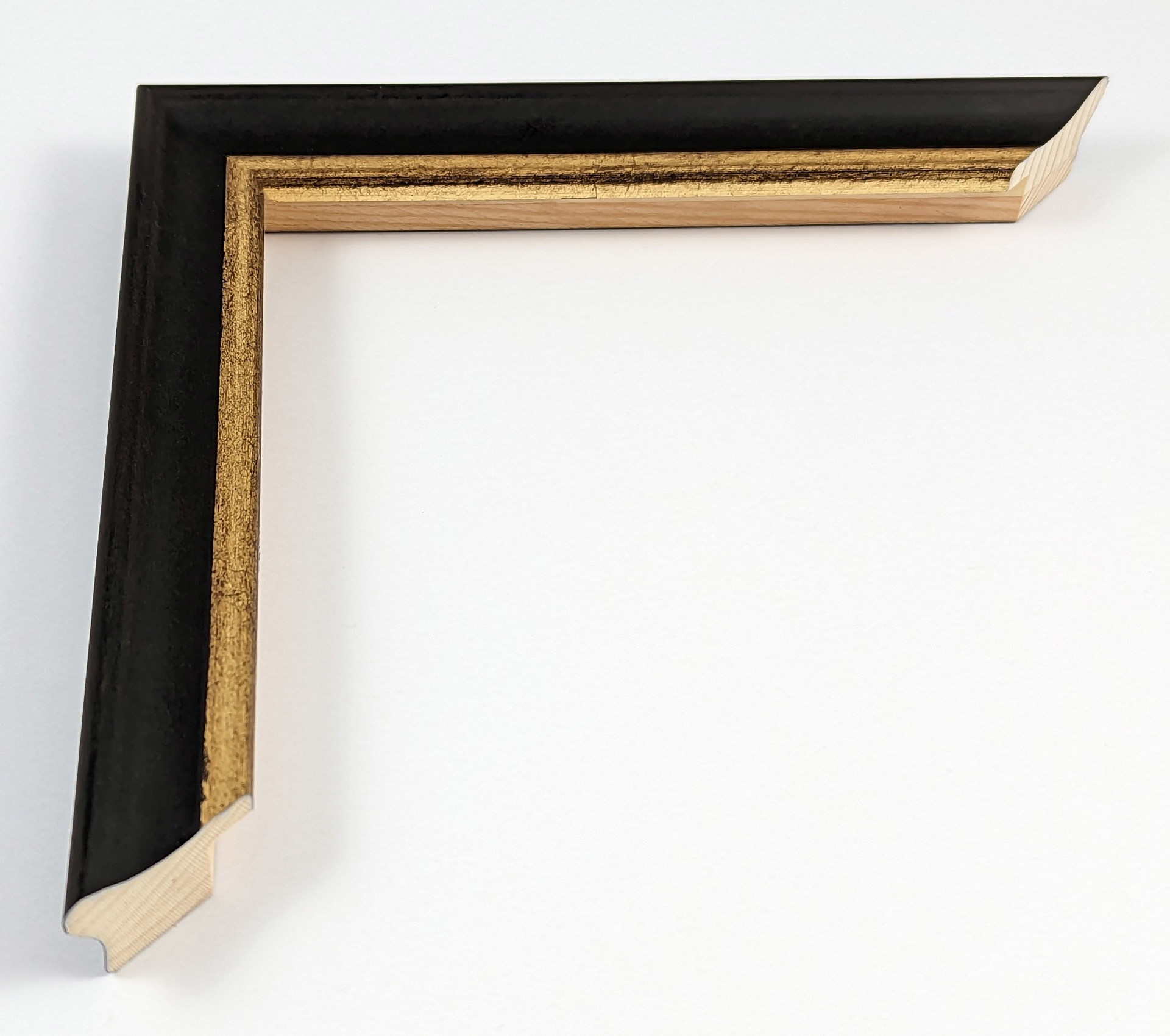 A5222 - 23x26 - φύλλο χρυσού με μαύρο, ξύλο πεύκο