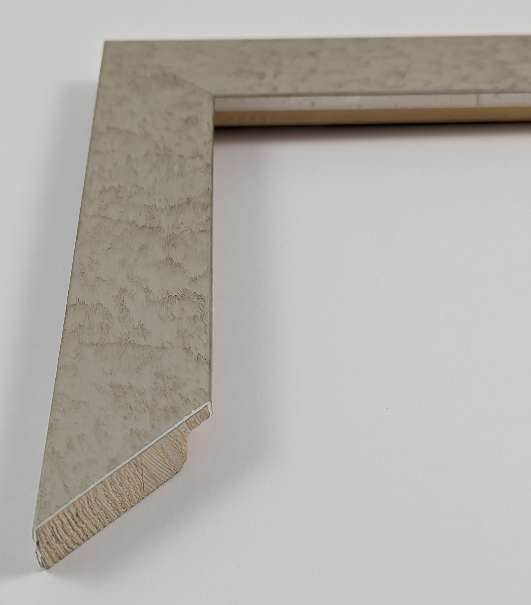 A3315 - 35x15 - φύλλο ασήμι, ξύλο πεύκο