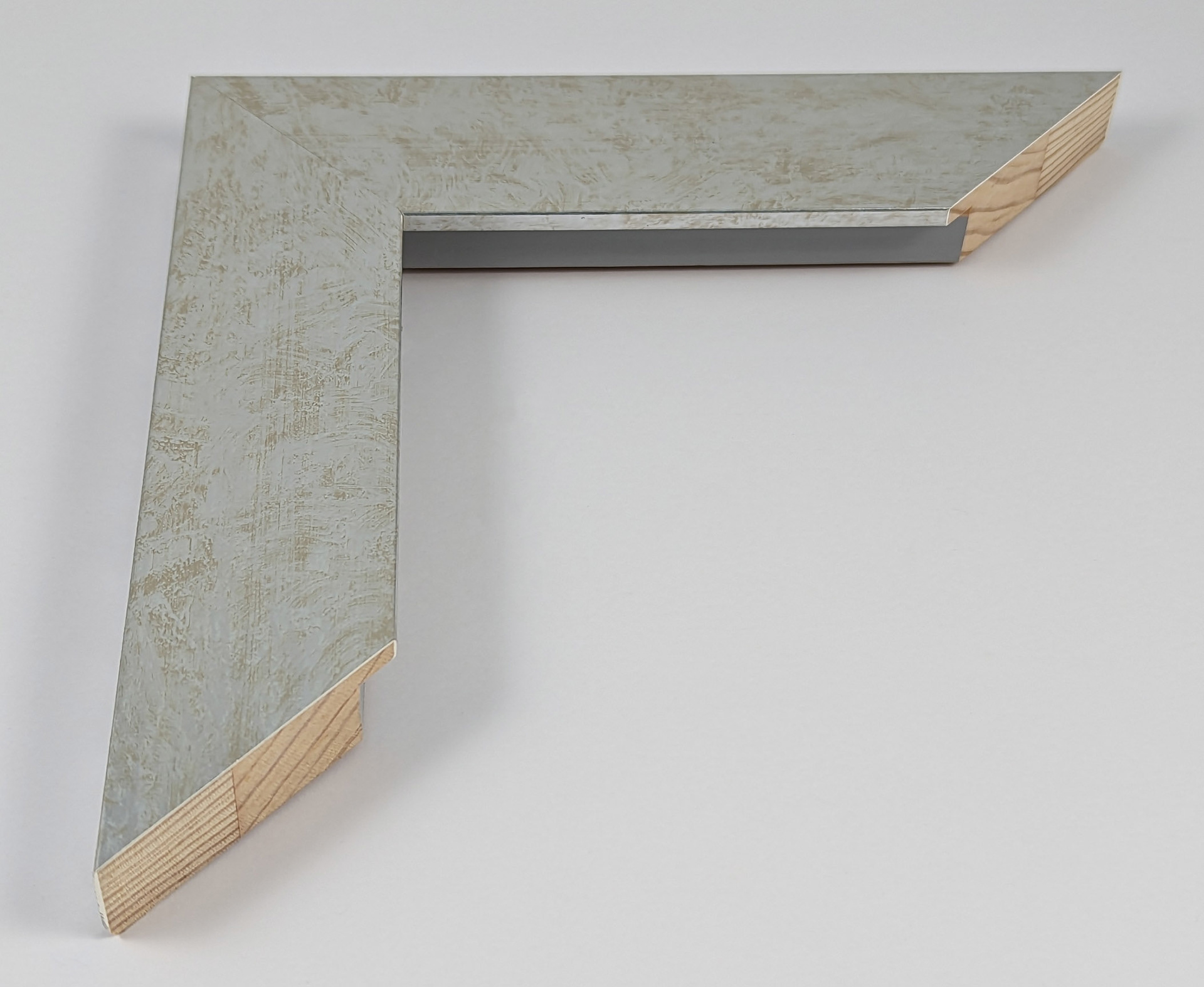 A5003 - 45x20 - φιλμ ασημί, ξύλο πεύκο