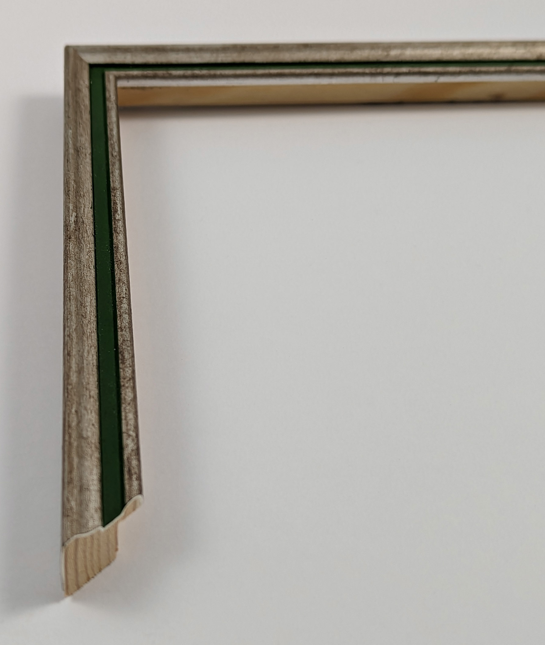 A4070 - 16x16 - φύλλο ασημιού με πράσινο, ξύλο πεύκο