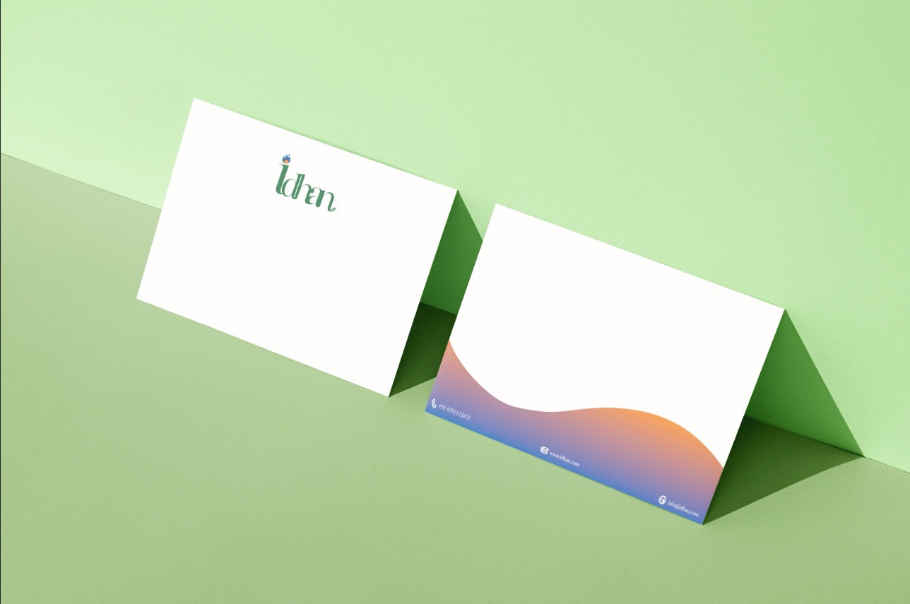 Personalised thank you card