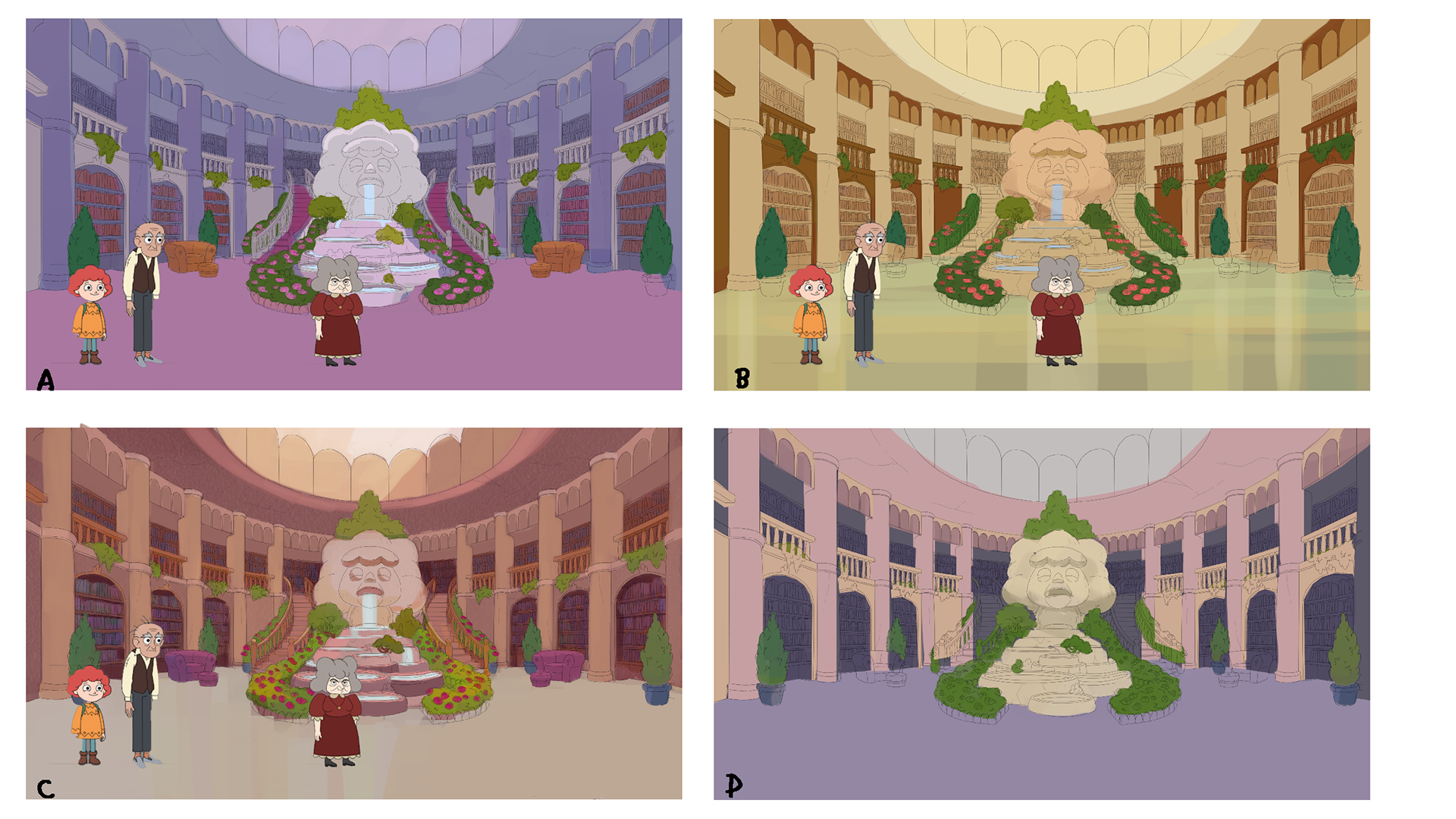 Color Keys for Mansion Scenes