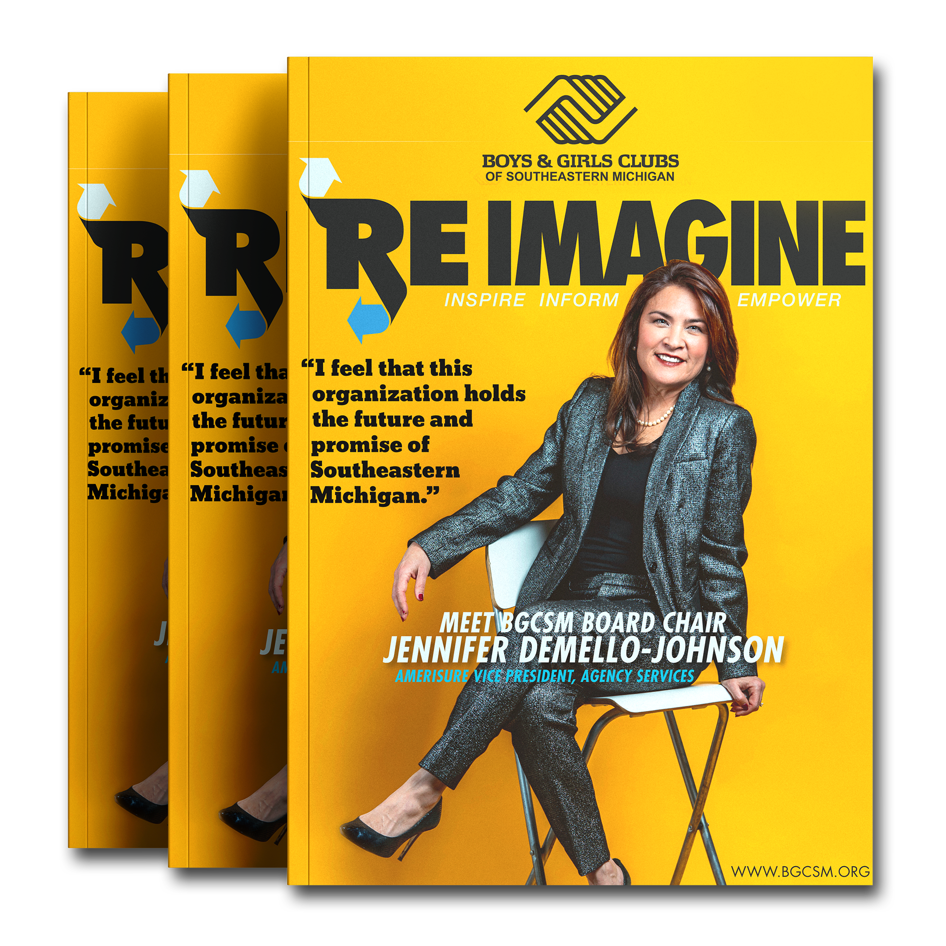 ReImagine Magazine highlighted employees and BGCSM board members.