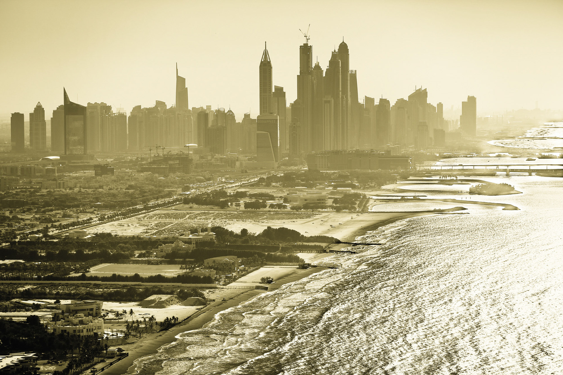 Shot from Burj Al Arab helipad, Dubai, UAE