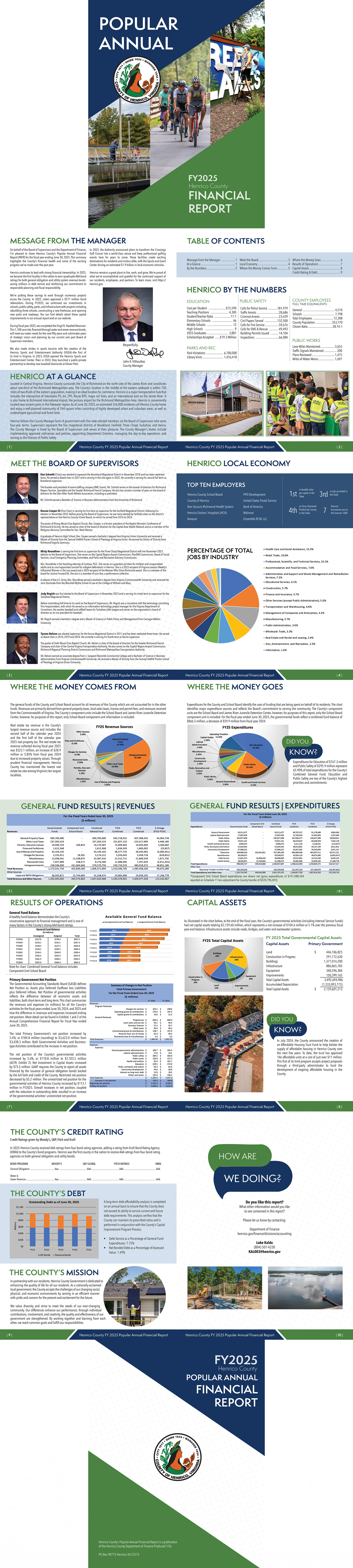 Henrico County Financial Report 2025