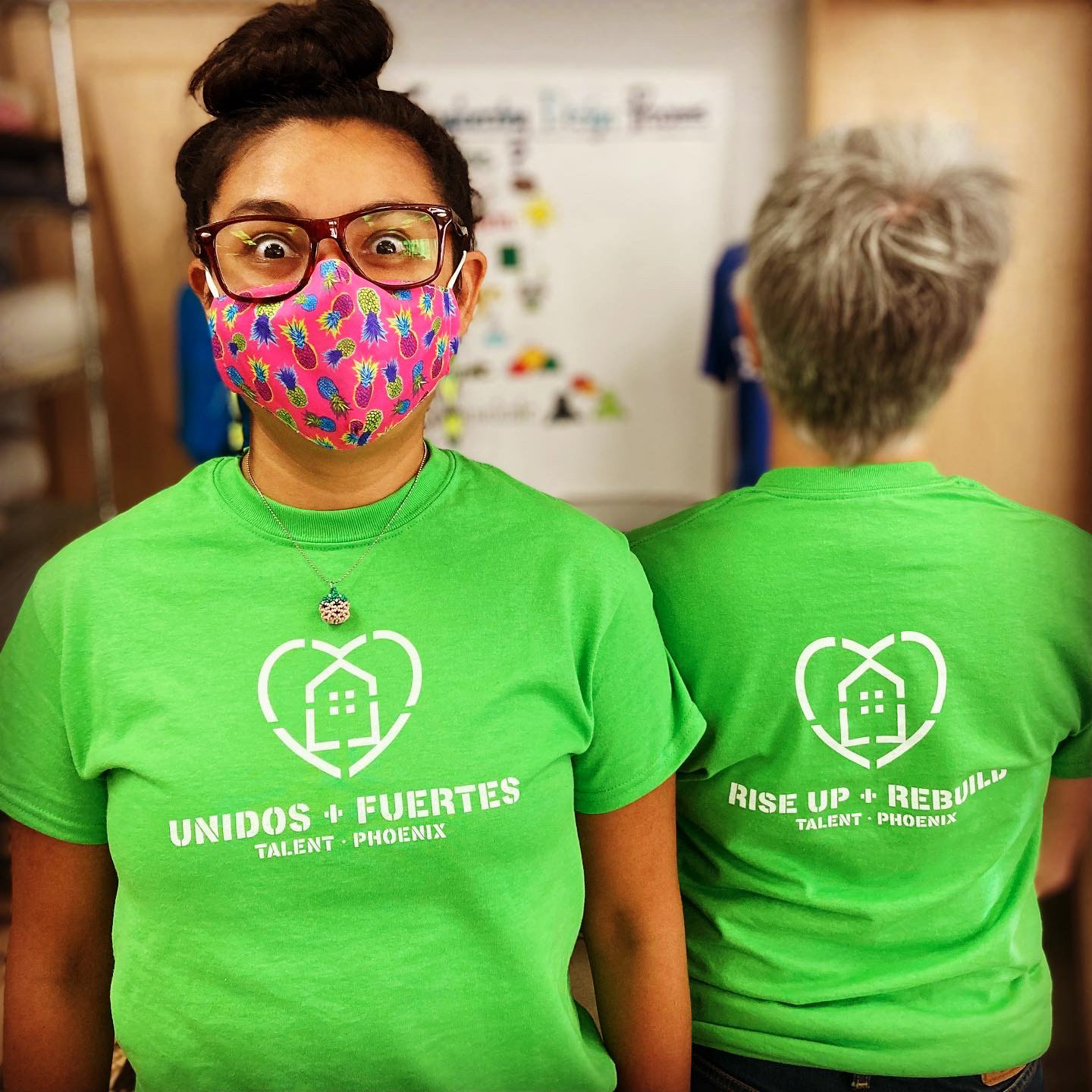 Post-wildfire fundraising shirts. Design+Print